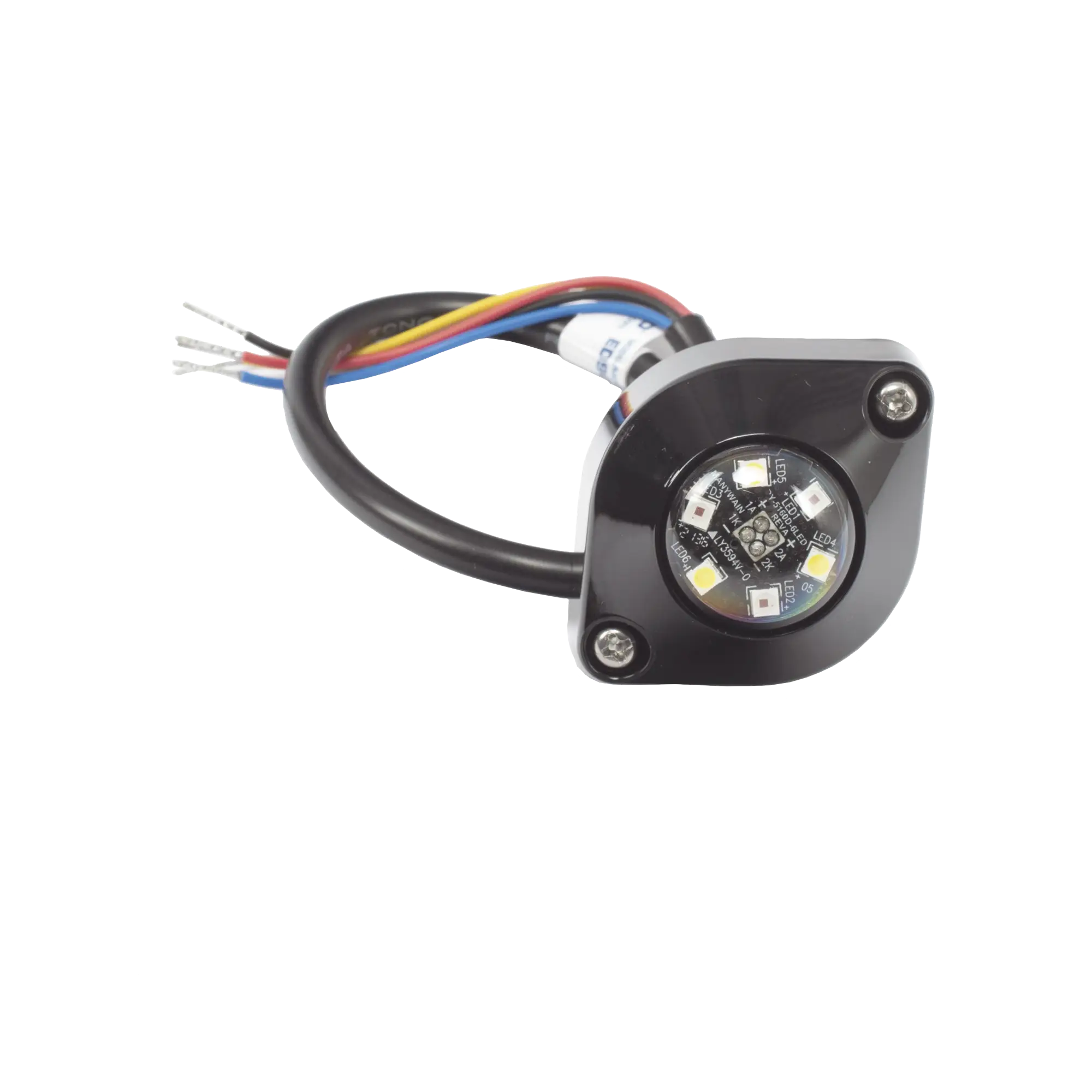 Lámpara Oculta de 6 LED Color Ámbar/Claro Serie ED9015