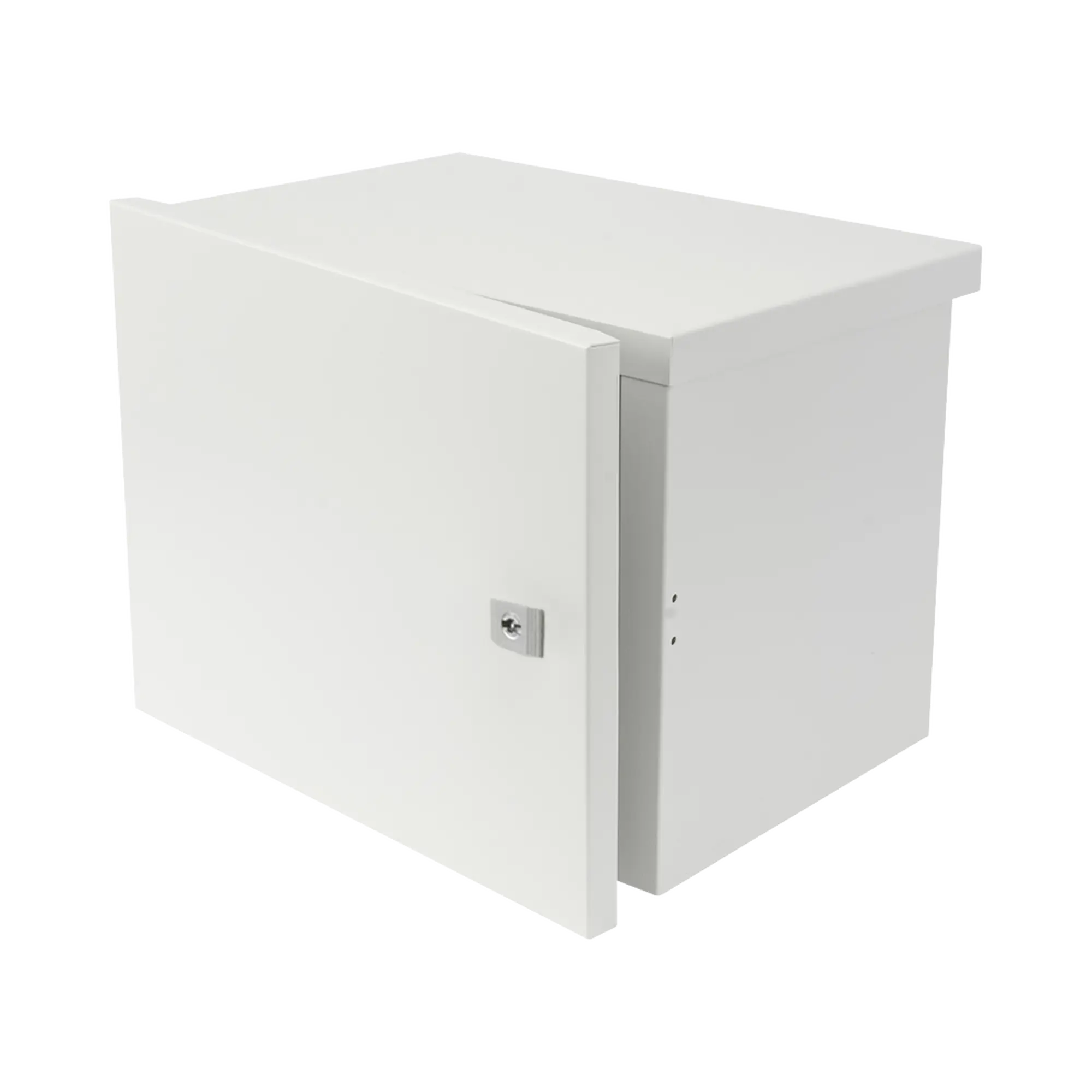 Gabinete para instalación de 2 Baterías PL4012, Fabricado en Lámina Galvanizada, Opción para montar en poste (No incluido)