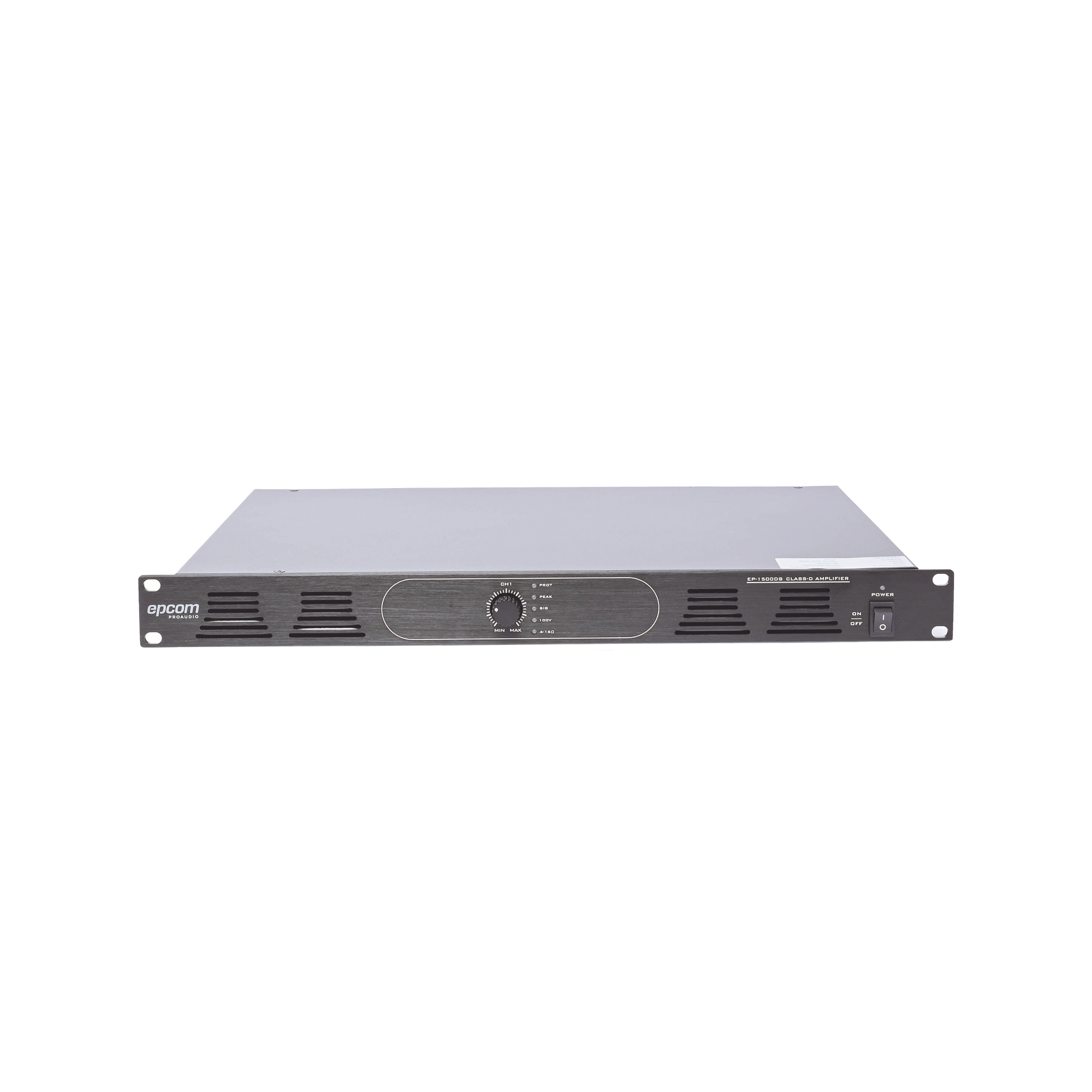 Amplificador de Audio Reforzador | 1 canal | 500w | Clase D | Salida 100V / 4-16Ω | Montaje en rack