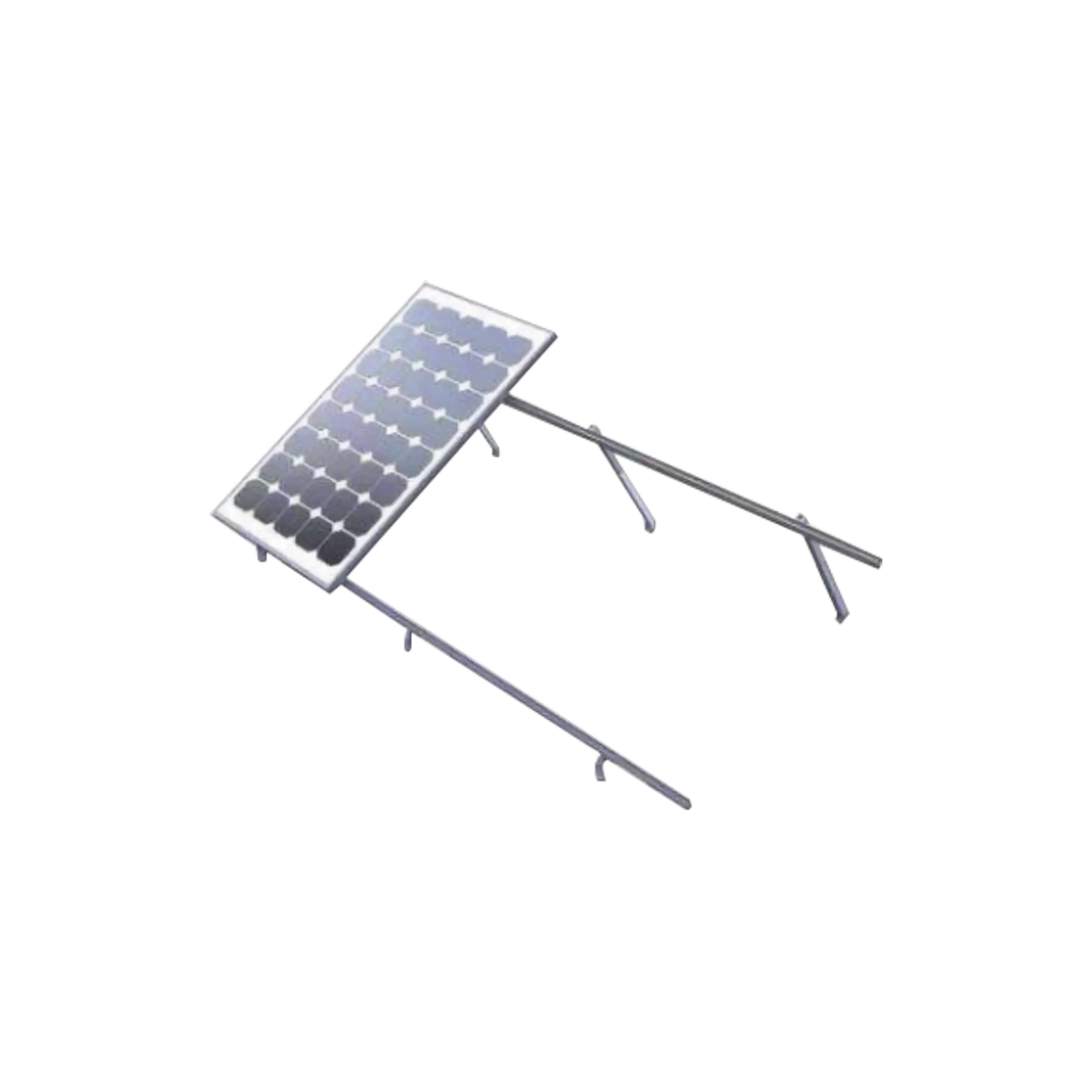 Montaje para Panel Solar, Riel «7» de 4200mm para Módulos con Espesor de 40mm, Velocidad de Viento Máx. 151km/h