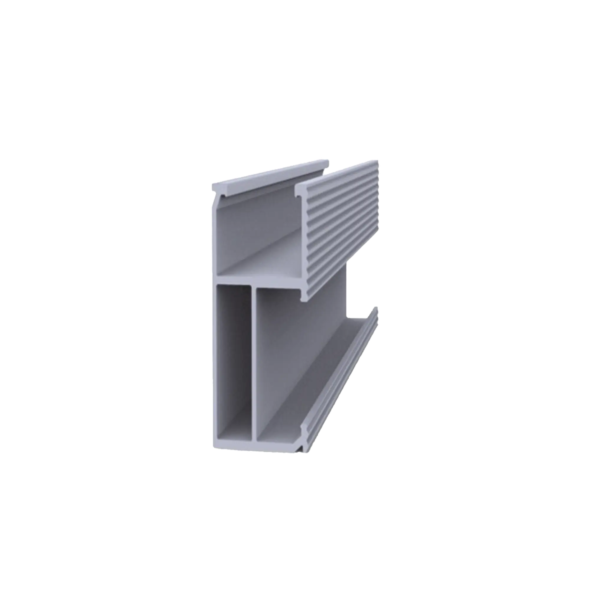 Riel 5 para montaje de módulos fotovoltaicos de aluminio anodizado de 4400mm.