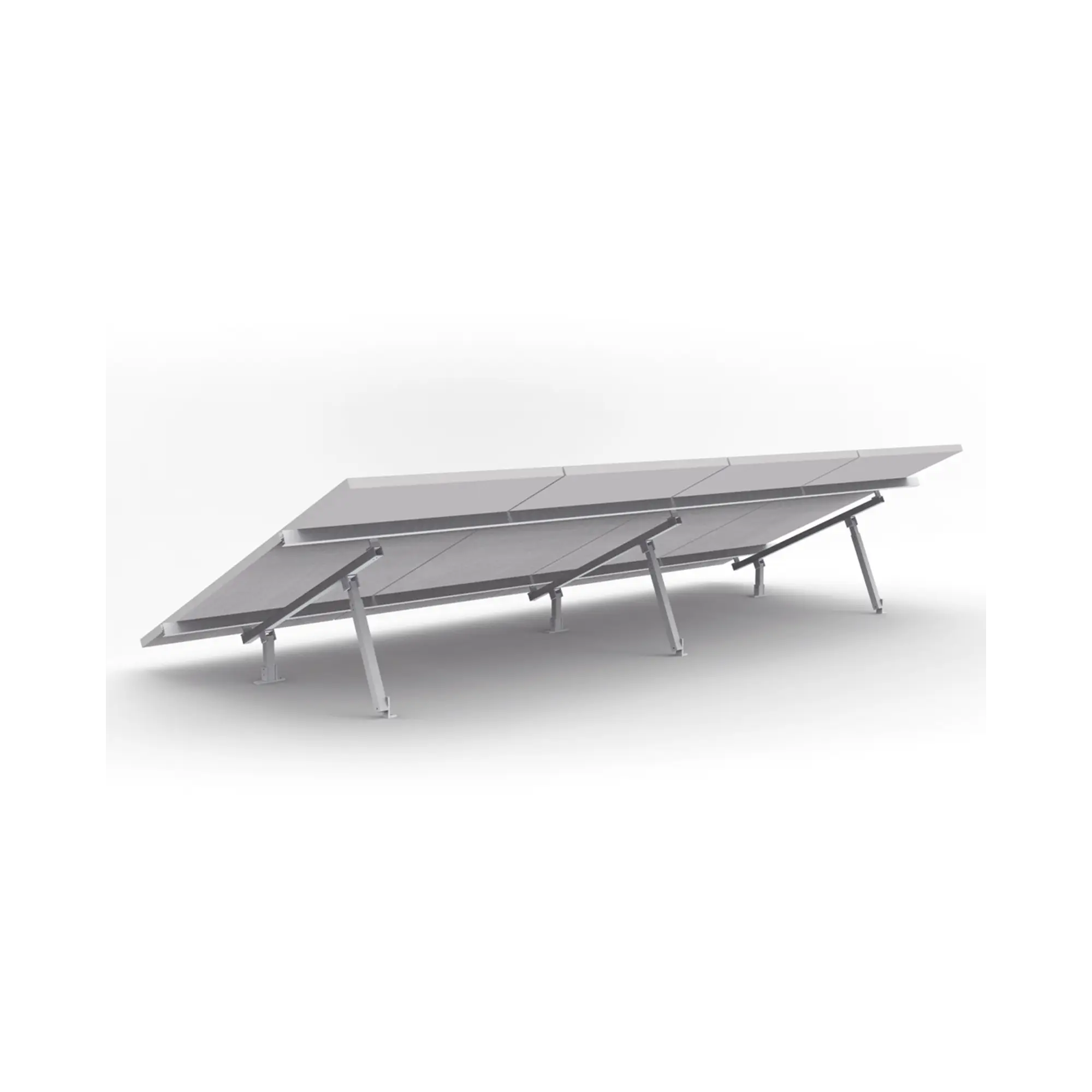 Montaje para Panel Solar, Riel de 4400mm para Módulos con Espesor de 40mm, Velocidad de Viento Máx. 162km/h