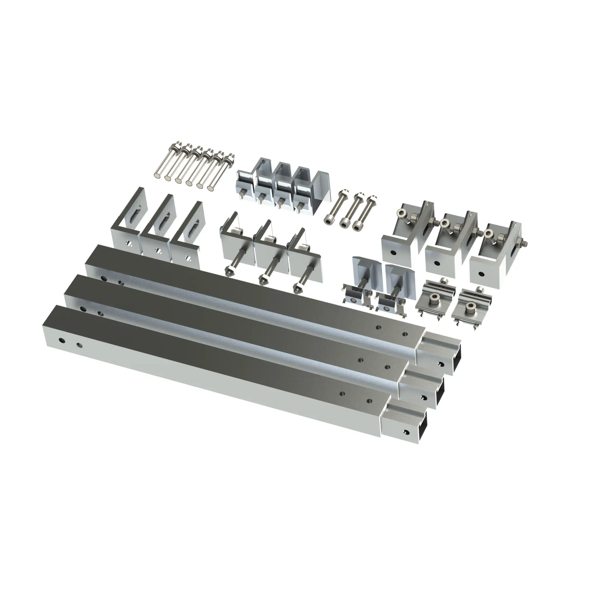 Caja de accesorios de aluminio anodizado para montaje VEKTOR8R2700 , arreglo 1X2para techo