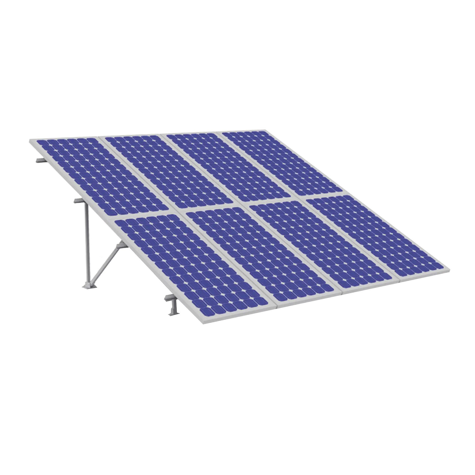 Montaje para Panel Solar, Riel «3» de 2200mm para Módulos con Espesor de 40mm, Velocidad de Viento Máx. 151km/h