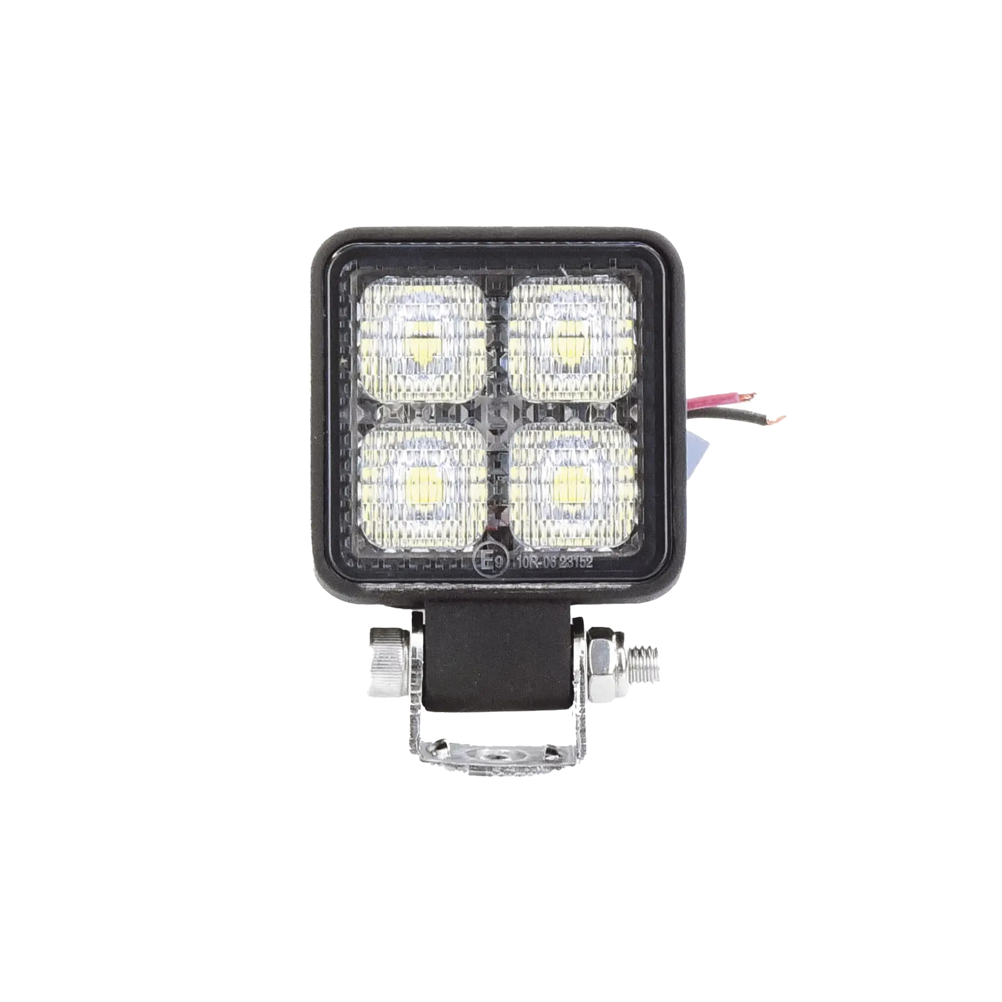 Luz de trabajo de 4 LED de 10 Watt, 12-24 Vcd, 800 lúmenes