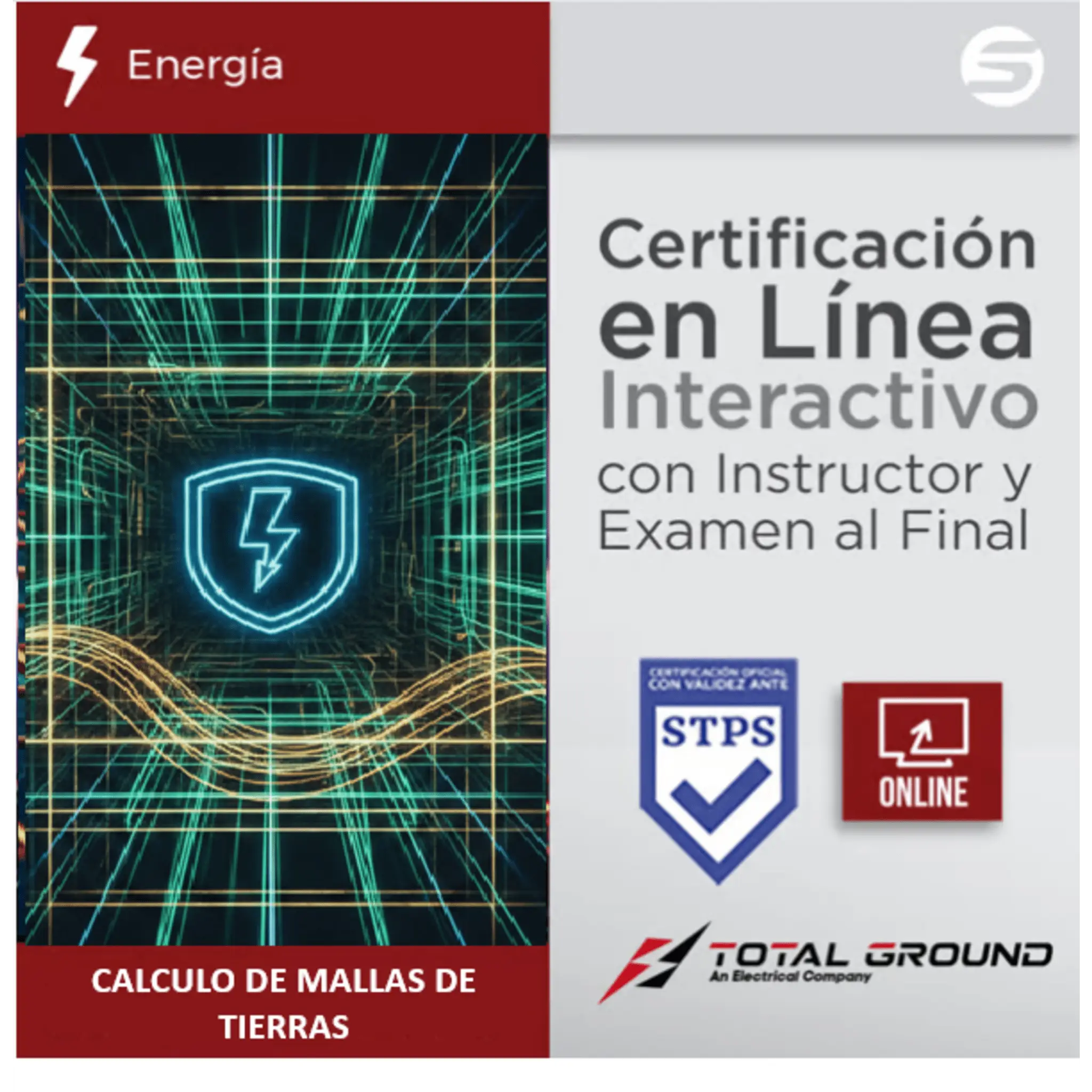 Certificación Virtual en Cálculo de Mallas de Tierras (Válida Ante Secretaría del Trabajo)