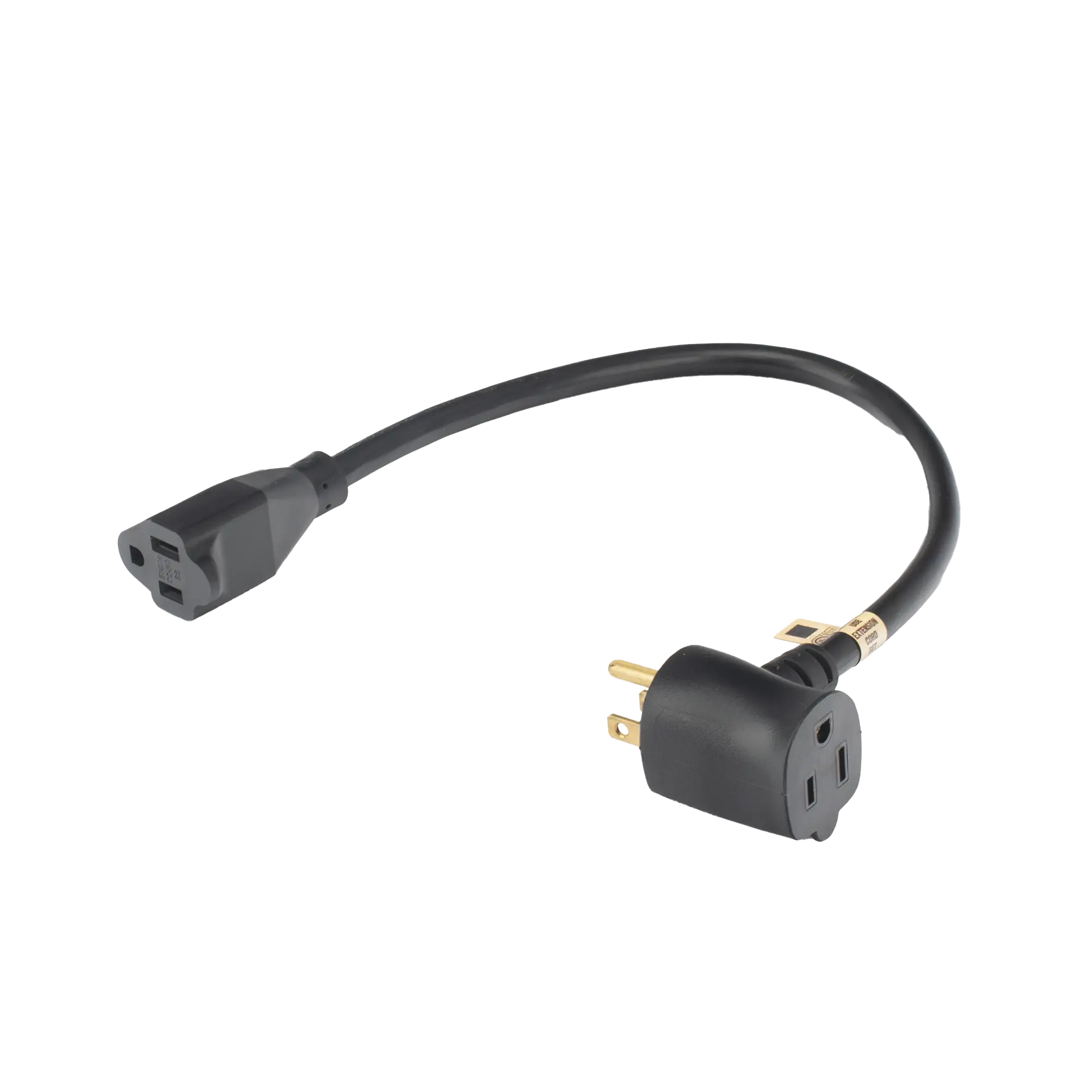 Extensión Eléctrica para Uso Rudo para Uso en «T» / Conexión NEMA 5-15 / 30 cm / 1800 W