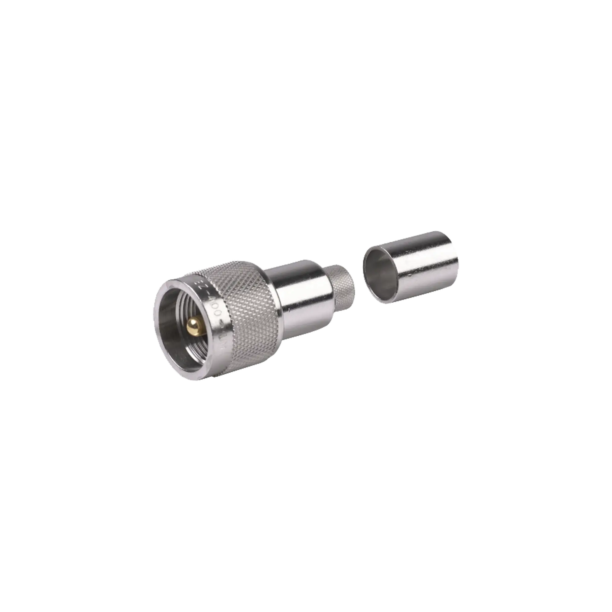 Conector UHF Macho Plegable con Pin Cautivo para cables RG8