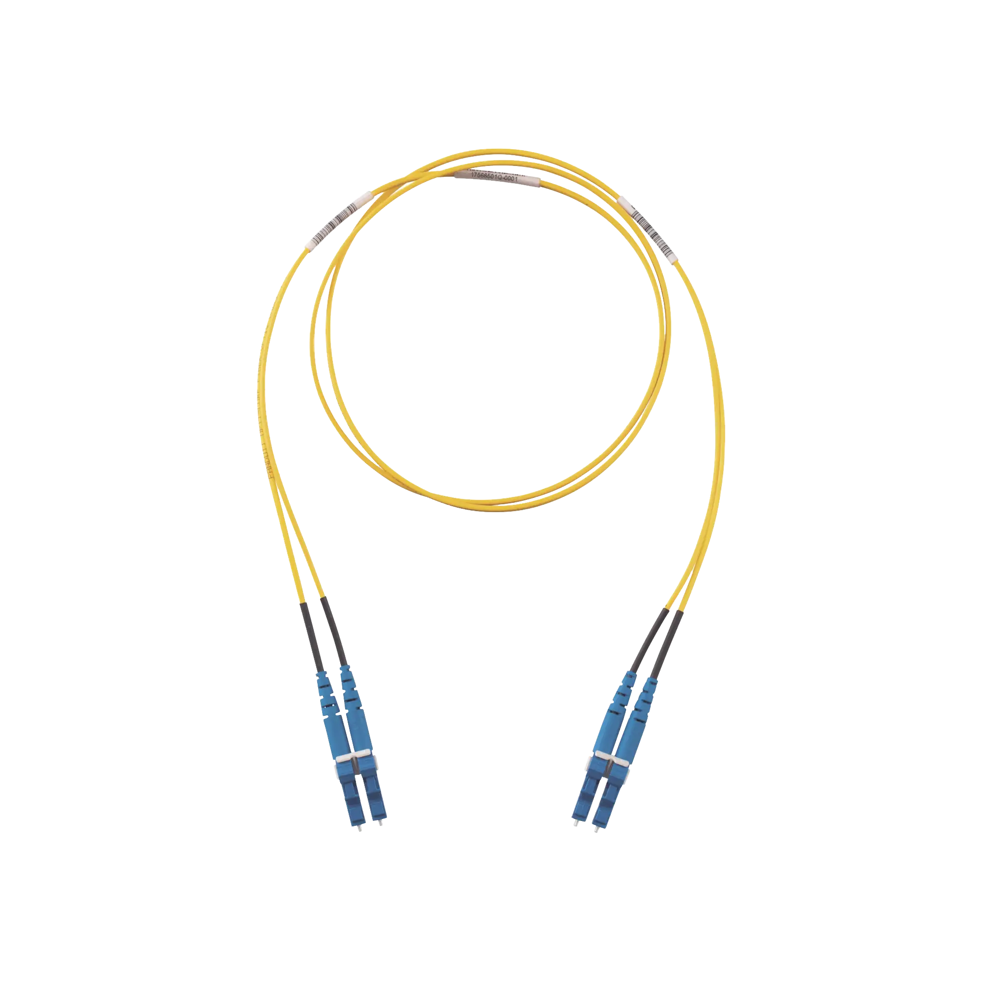 Jumper de Fibra Optica Monomodo 9/125 OS2, LC-LC Duplex, LSZH, Color Amarillo, 10 Metros