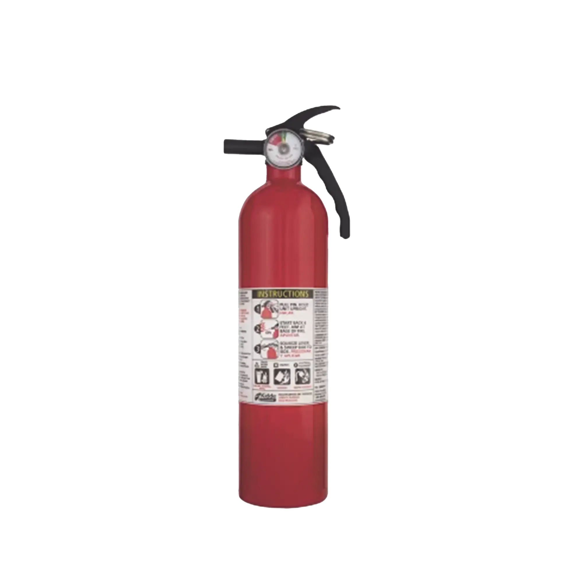 Extintor Desechable de Polvo Químico Seco | Fuegos Clase A, B y C | Soporte Plástico | Paquete con 6 Piezas de 2.5 lb