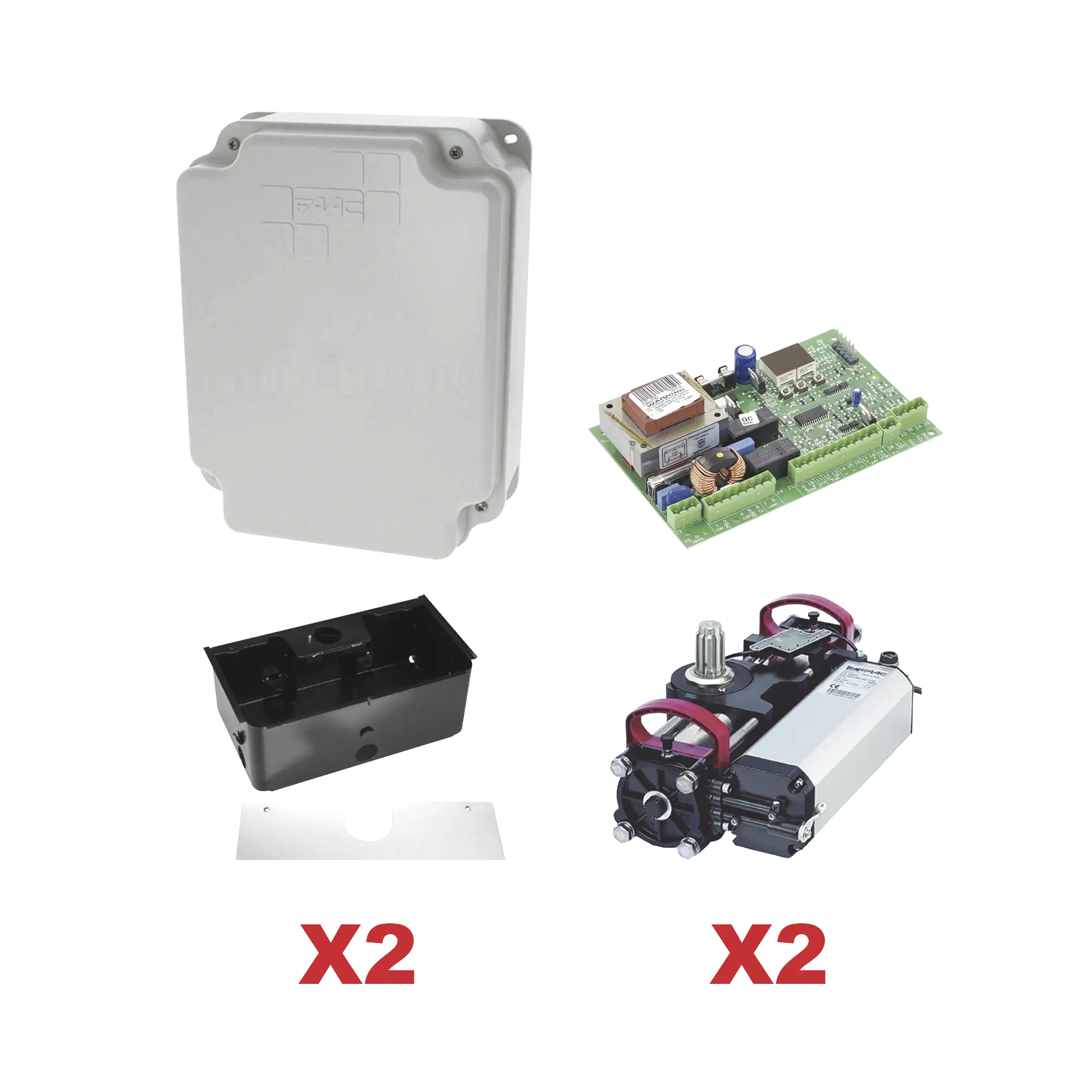 Kit de Operadores Subterraneos FAAC S800 a 115V Para Puertas Abatibles / Para Puertas de Hasta 2 Metros y 800 Kg