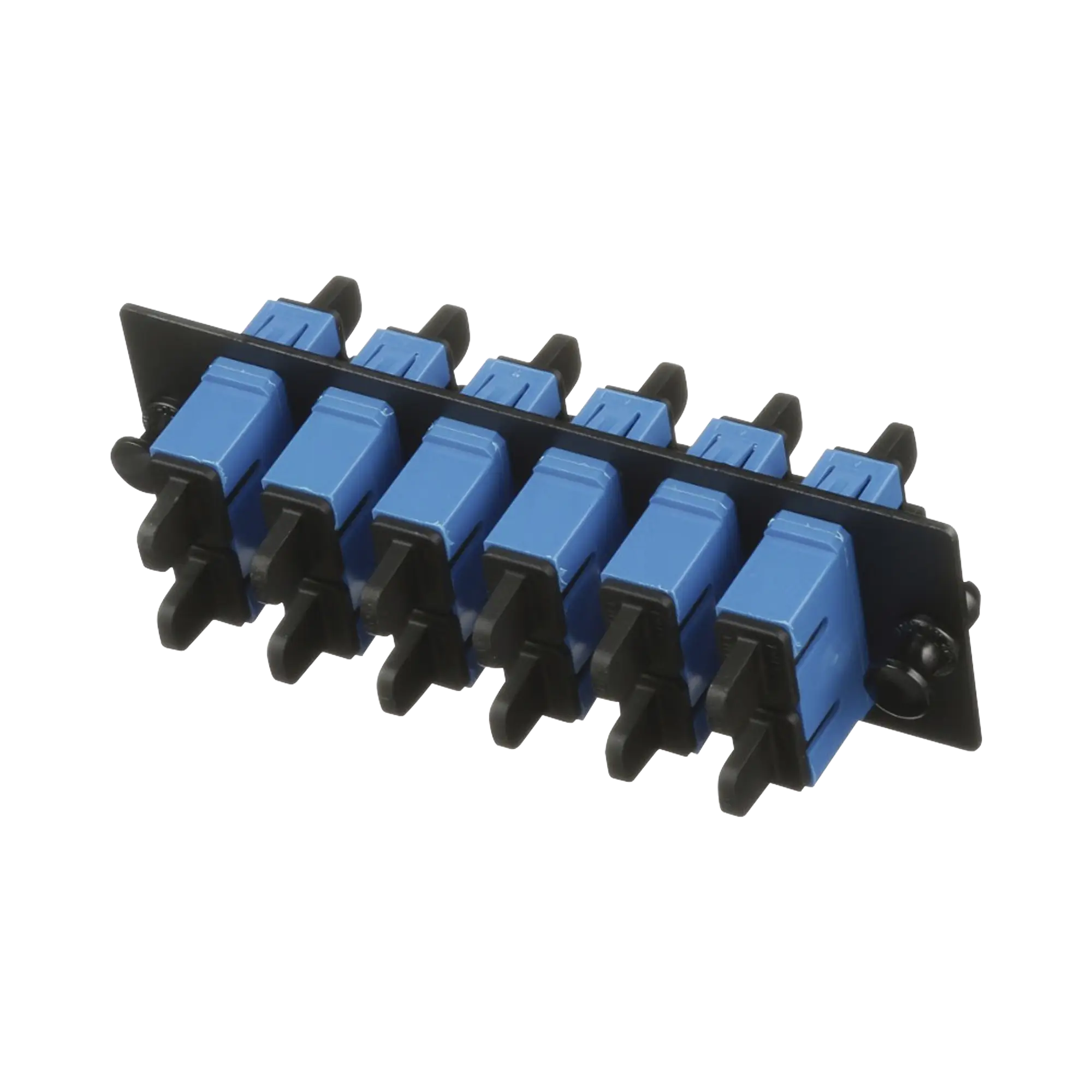 Placa Acopladora de Fibra Optica FAP, Con 6 Conectores SC Duplex (12 Fibras), Para Fibra Monomodo OS1/OS2, Color Azul
