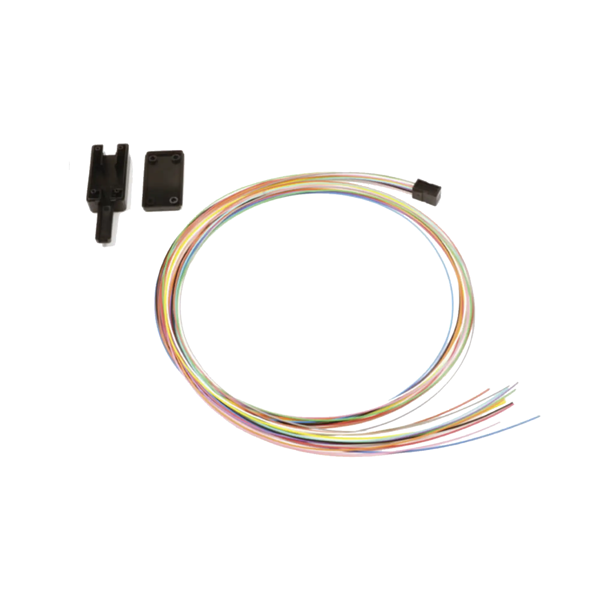 Kit Breakout de 12 fibras, para convertir fibra (Loose Tube) de 250 a 900 micras, 1 metro