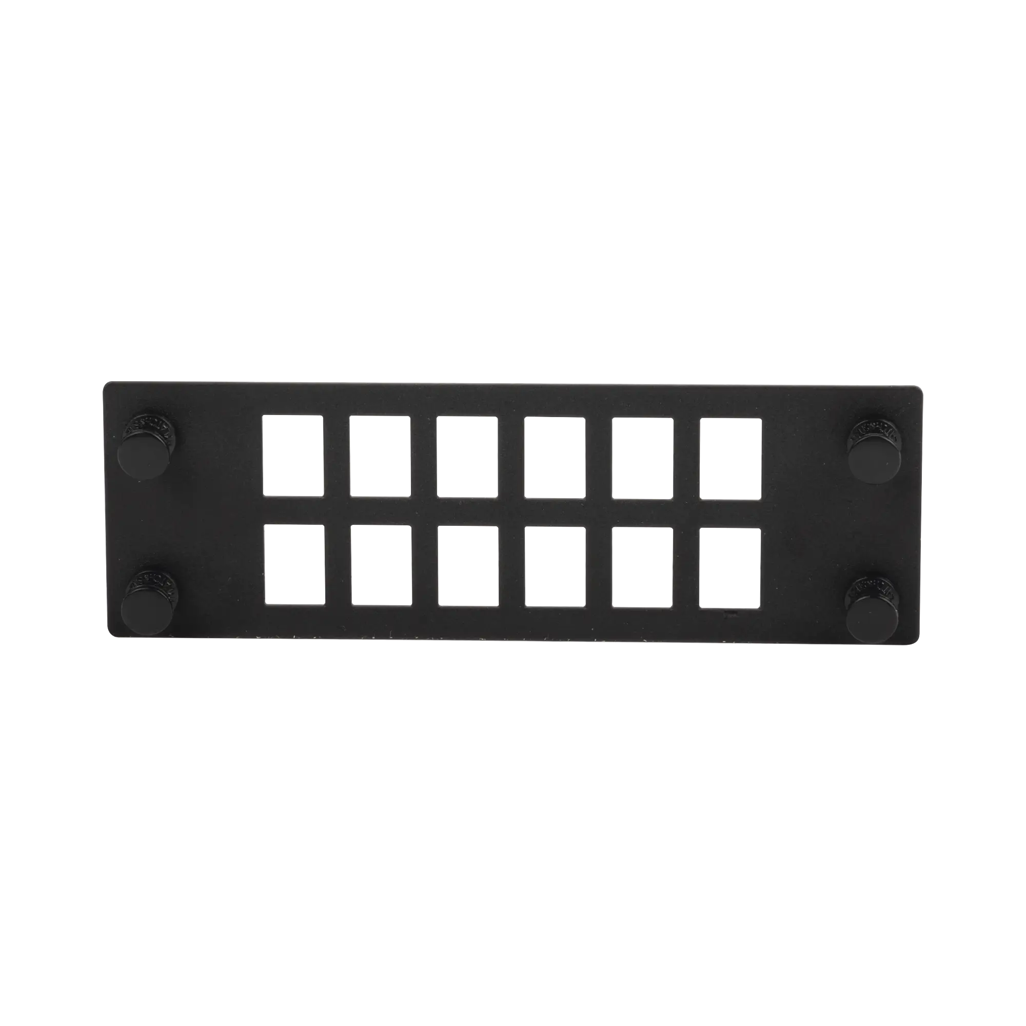 Placa Para 12 Adaptadores de Fibra Óptica, Uso con Gabinetes FPONE3 y FPONE4