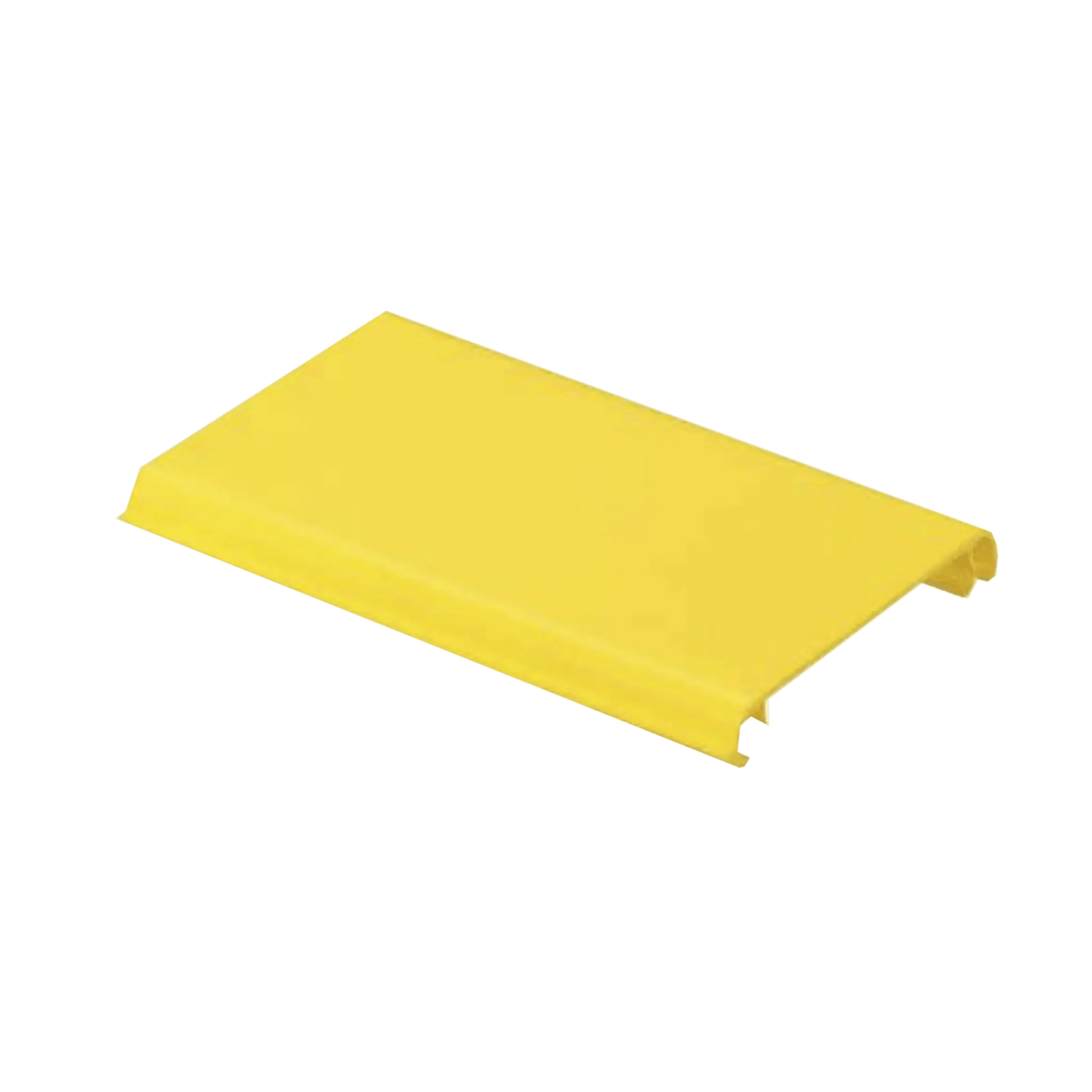 Tapa Con Bisagra a Presión Para Canaleta FiberRunner™ FR4X4YL10, de PVC Rígido, Color Amarillo, 3 m de Largo