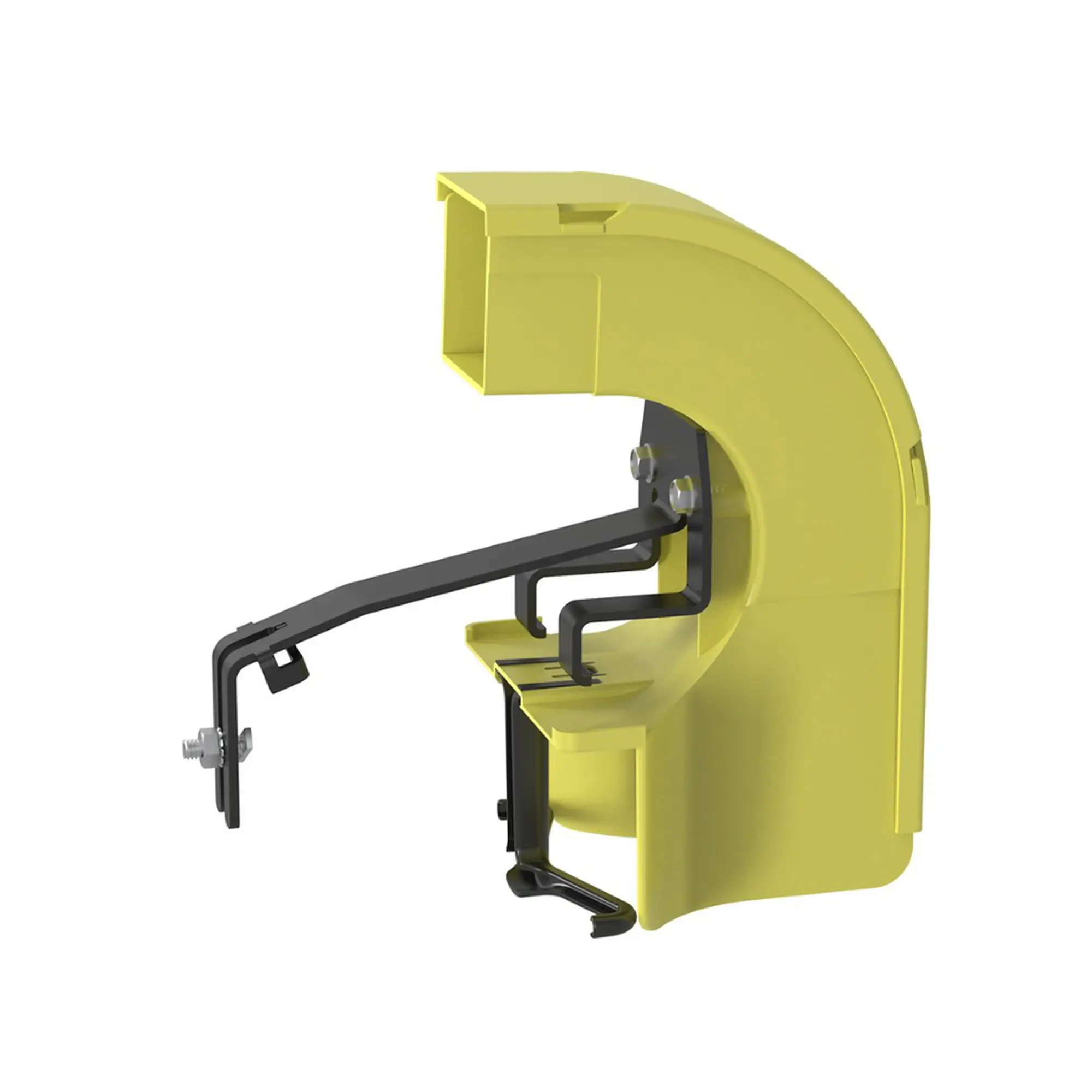 Bajada Para Canaleta FiberRunner™, Uso con Medidas 4×4, 6X4, 12X4, o 24X12, Con Reducción a 2X2, Color Amarillo