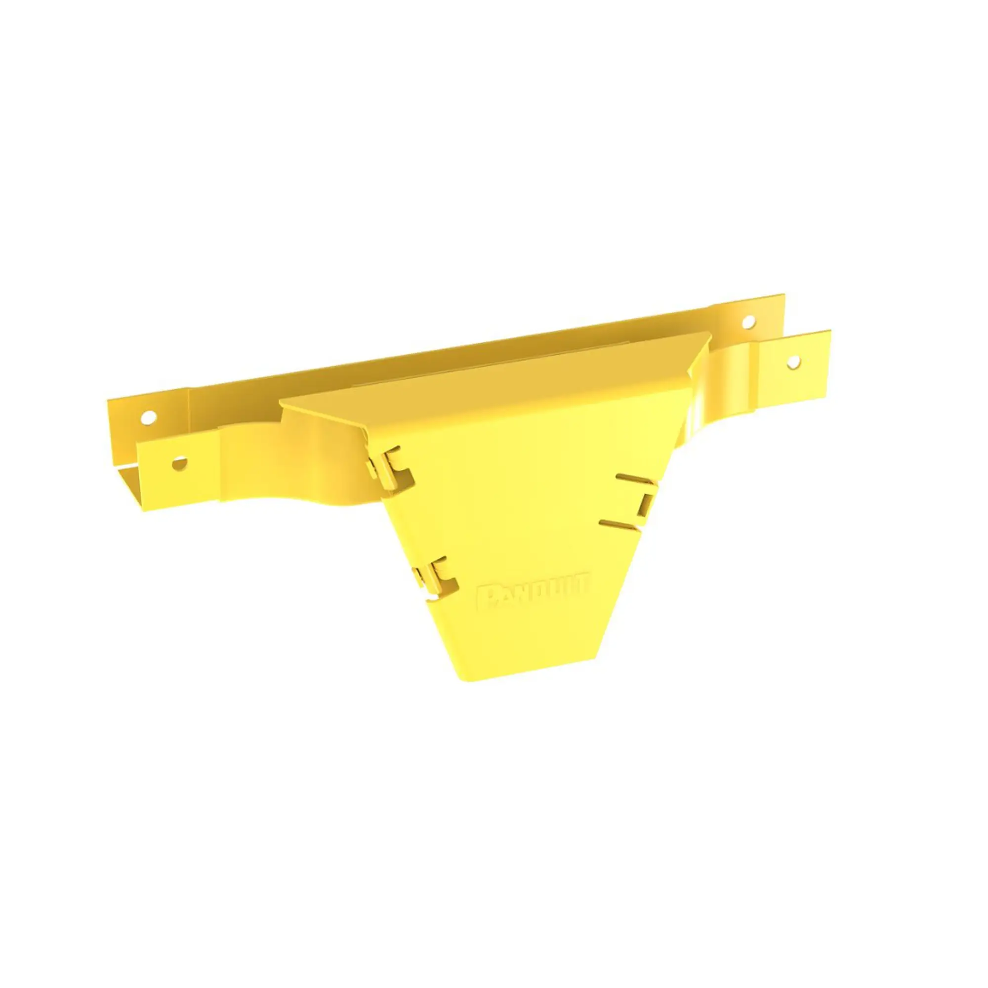 Accesorio en T con Conexión Horizontal y Bajada Vertical a 90º, Para Canaletas FiberRunner™ 2×2, Color Amarillo