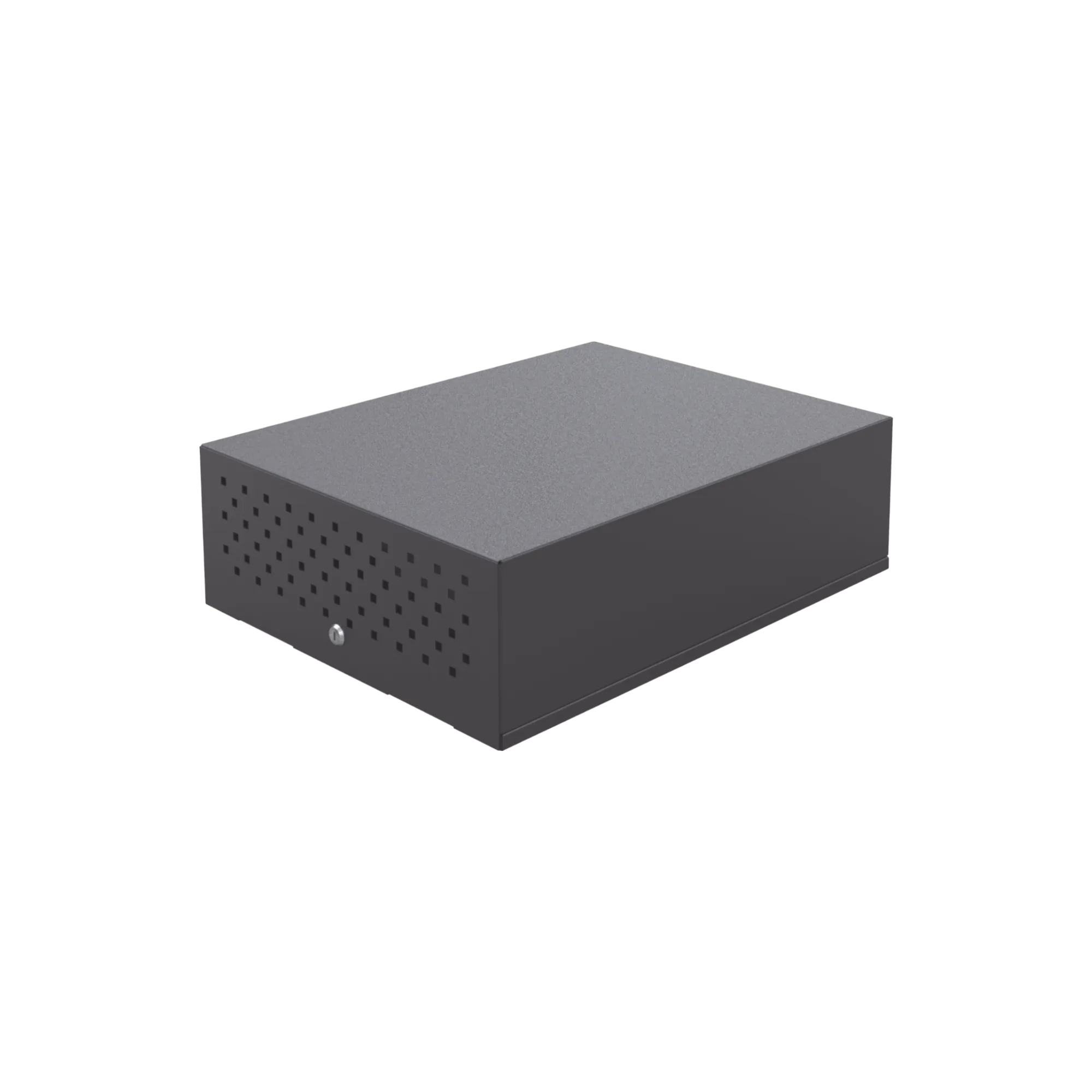 Gabinete Metálico de Seguridad para DVR/NVR. Tamaño Max. de DVR/NVR: 440 x 177 x 462 mm (An. x Al. x Prof.)