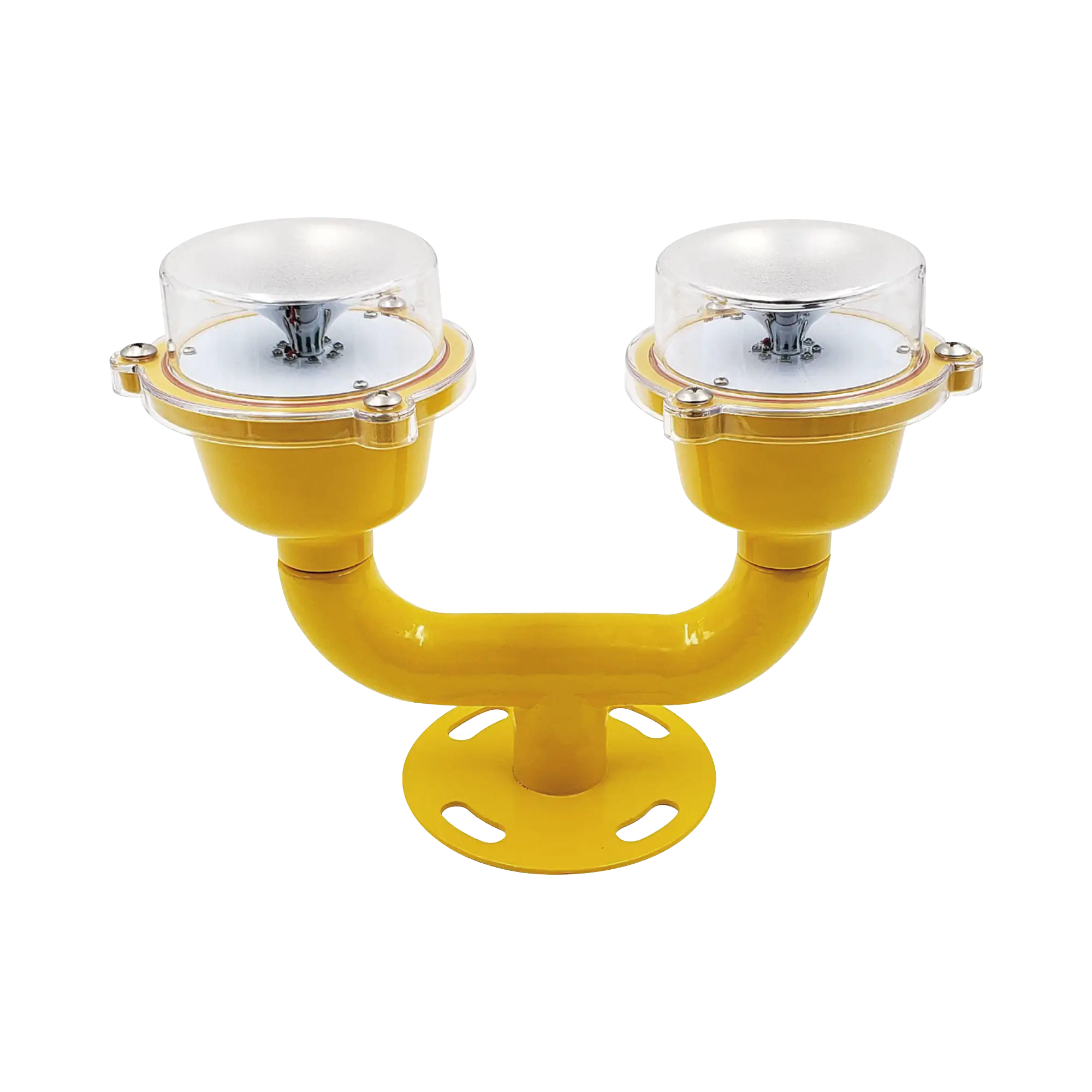 Lámpara de Obstrucción Doble color Rojo / IP65 / Luz fija o parpadeante / Voltaje de Operación 110 AC / 220 AC