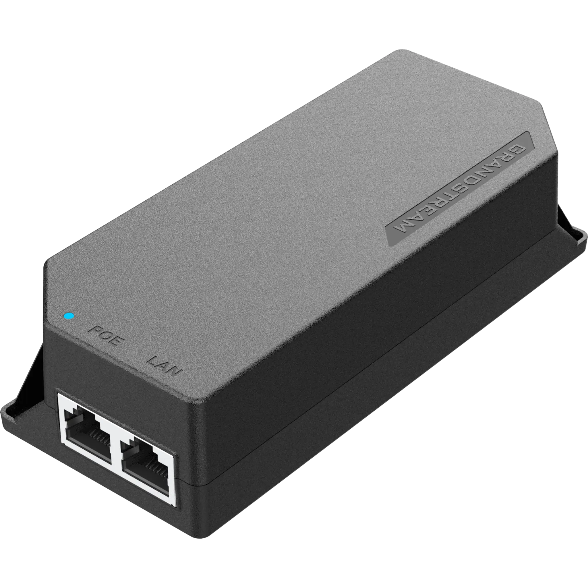 PoE Injector Grandstream 15W MultiGigabit / Compatible con IEEE 802.3af / 1x 2.5Gbps RJ45 LAN IN / 1x 2.5Gbps RJ45 LAN OUT con PoE 15.5W / 100~240VAC / 54VDC / Plug-and-Play / FCC, CE, RCM, IC