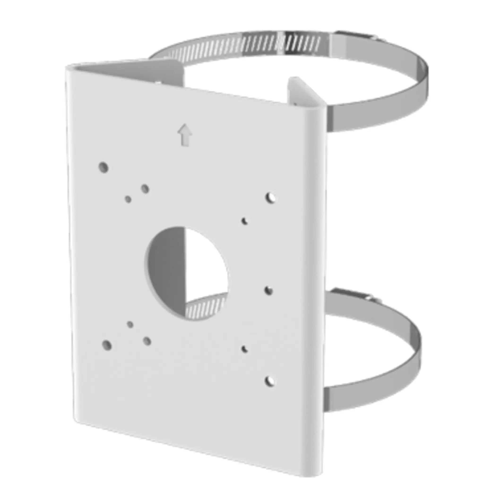 Soporte para Poste Serie 35 / Material Aluminio + Acero Inoxidable / Capacidad de Carga Máxima 4 kg / Compatible con Accesorios Honeywell / Para Cámaras de Seguridad Exteriores
