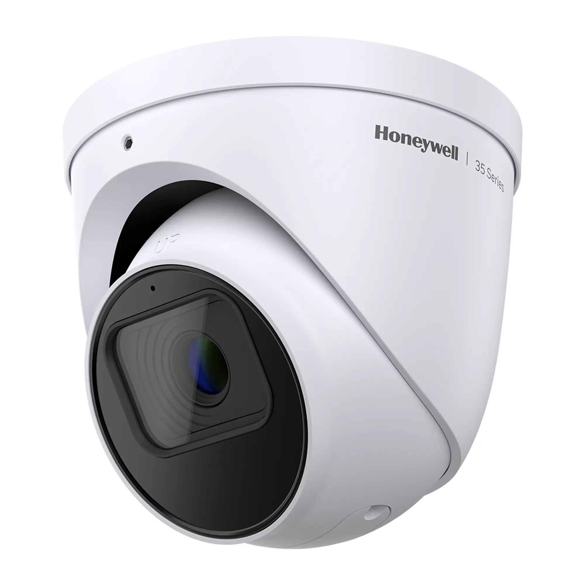 Turret IP 8 MP / Lente Mot. 2.7 – 13.5 mm / 40 mts IR / NDAA / ONVIF / IP67 / H.265 / IA / Detección Movimiento Inteligente / Merodeo Múltiple / Conteo de Personas / PoE / Audio y Alarmas I/O / Serie 35 / Honeywell Security