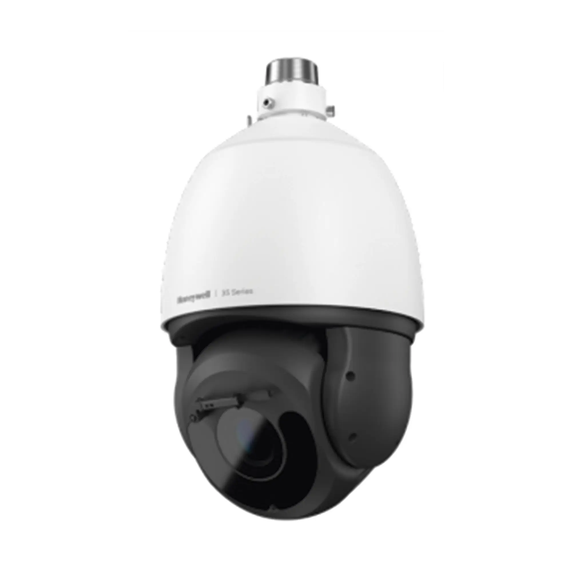 PTZ IP 5 Megapixel / 30X Zoom / 200 mts IR / H.265 / IA (Filtro de Humanos y Vehiculos) / Merodeo / PoE++ / Exterior IP67 / IK10 / ONVIF / NDAA / Serie 35 / 256 GB microSD / Audio E/S / Alarma E/S / Wiper / Honeywell Security