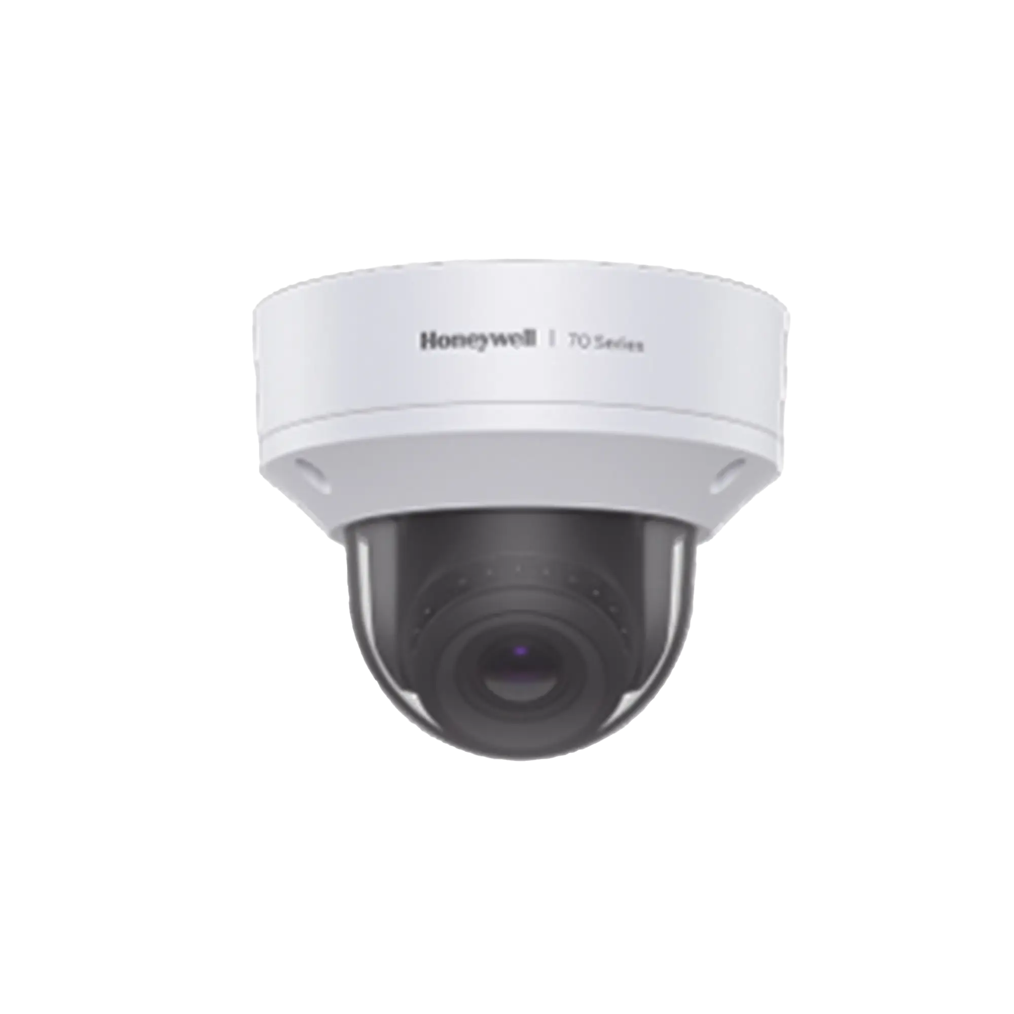 Domo IP 8 MP / Lente Mot. 3.6  a 11 mm / H.265 / NDAA / ONVIF / IK10 / WDR 130 dB / IA Avanzado Detección Sabotaje / Movimiento / Rostros / Intrusión / Merodeo / Objeto Abandonado / Alarma y Audio I/O / PoE / Serie 70 / Honeywell Security