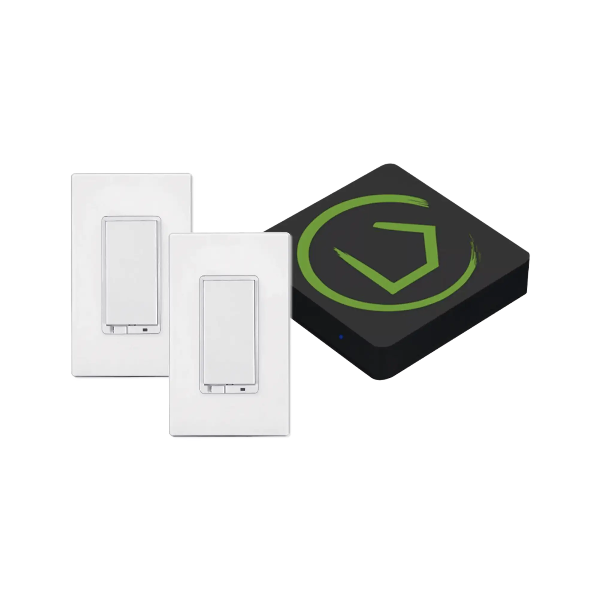 KIT HUB Controlador inteligente para dispositivos Zwave, Zigbee, Shelly, Lutron, incluye 1 HUB / 2 Atenuadores inteligentes On/Off Zwave