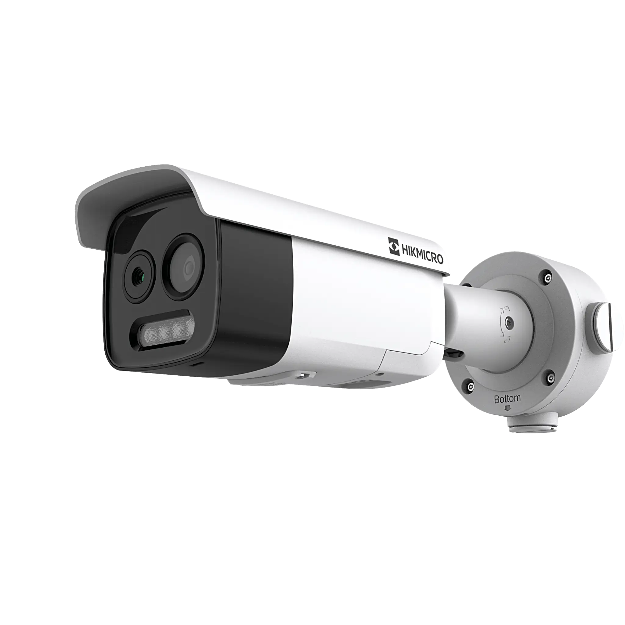 Cámara Bala IP Térmica y Óptica Biespectral / Análisis de Video (VCA 3.0) para Protección Perimetral / Detección Térmica de Incendios y Humos / Medición de Temperatura -20°C a 150°C / T&eacut