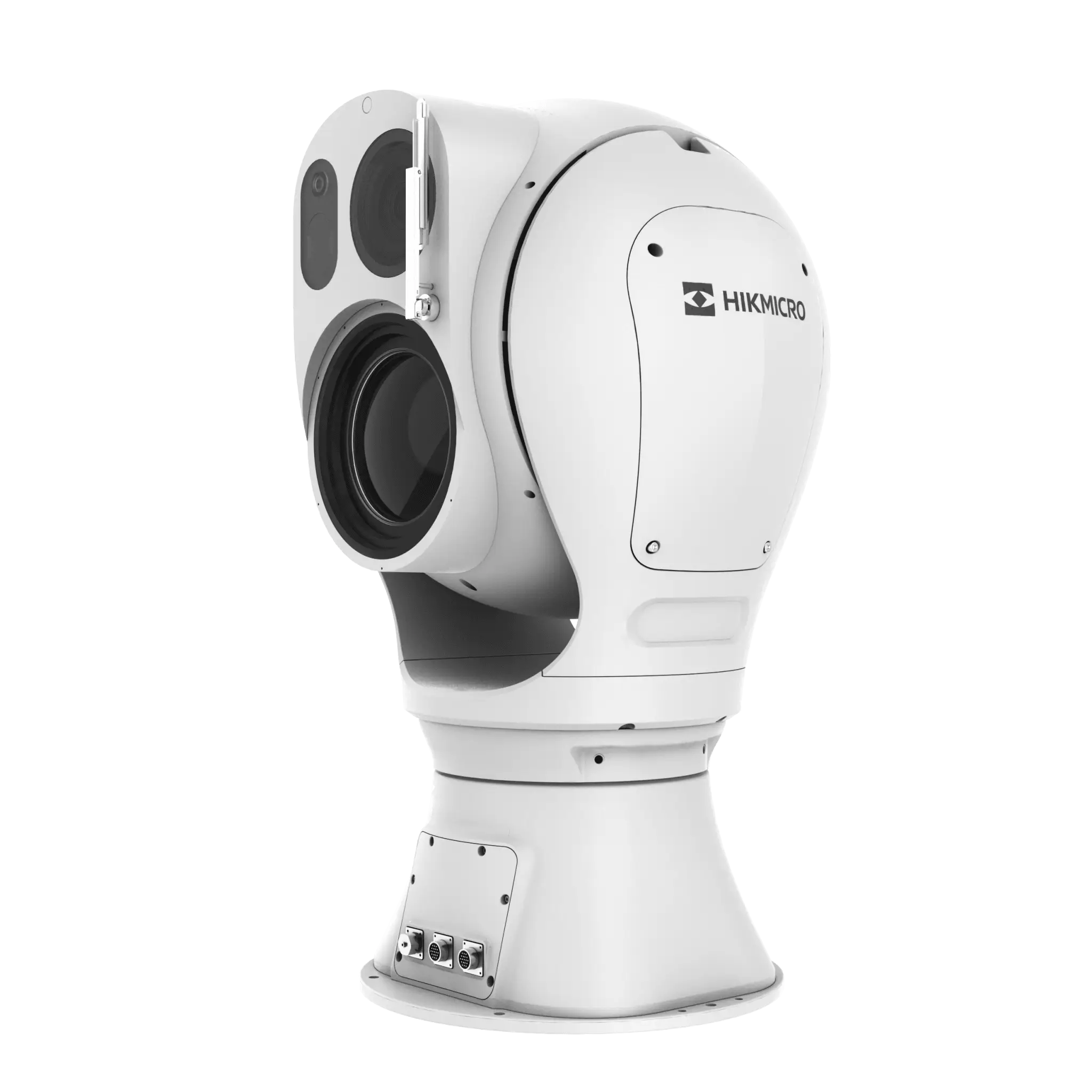 Mini Punta de Poste IP Dual / Térmica 25 mm (384 X 288) + Óptico 32X (4 Megapixel) / 800 mts IR / IP66 / Detección de Temperatura / microSD