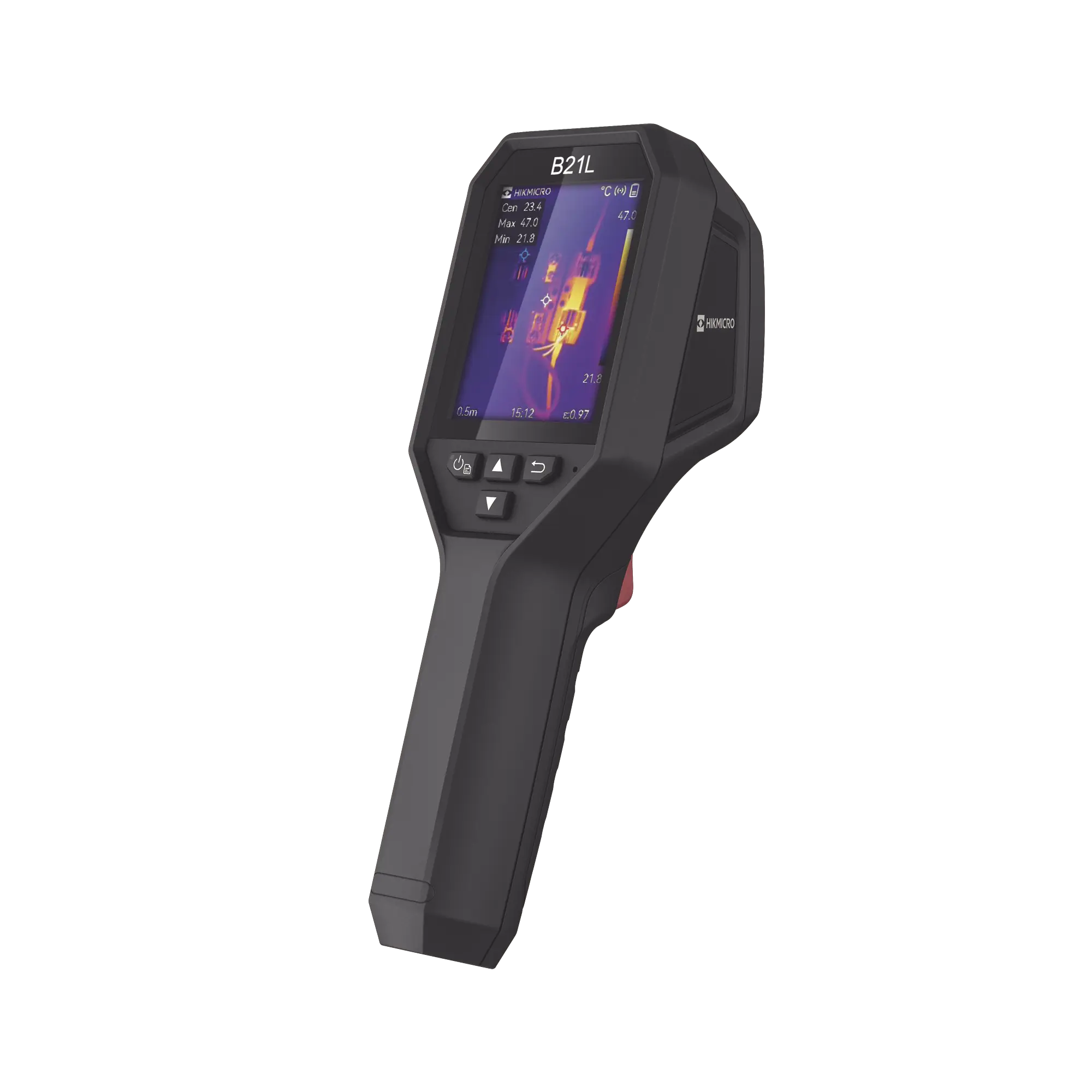 B21L – Cámara Termográfica Portátil / Resolución 256 × 192 / Lente 3.6 mm / WiFi / IP54 / Hasta 8 Horas de Funcionamiento Continuo