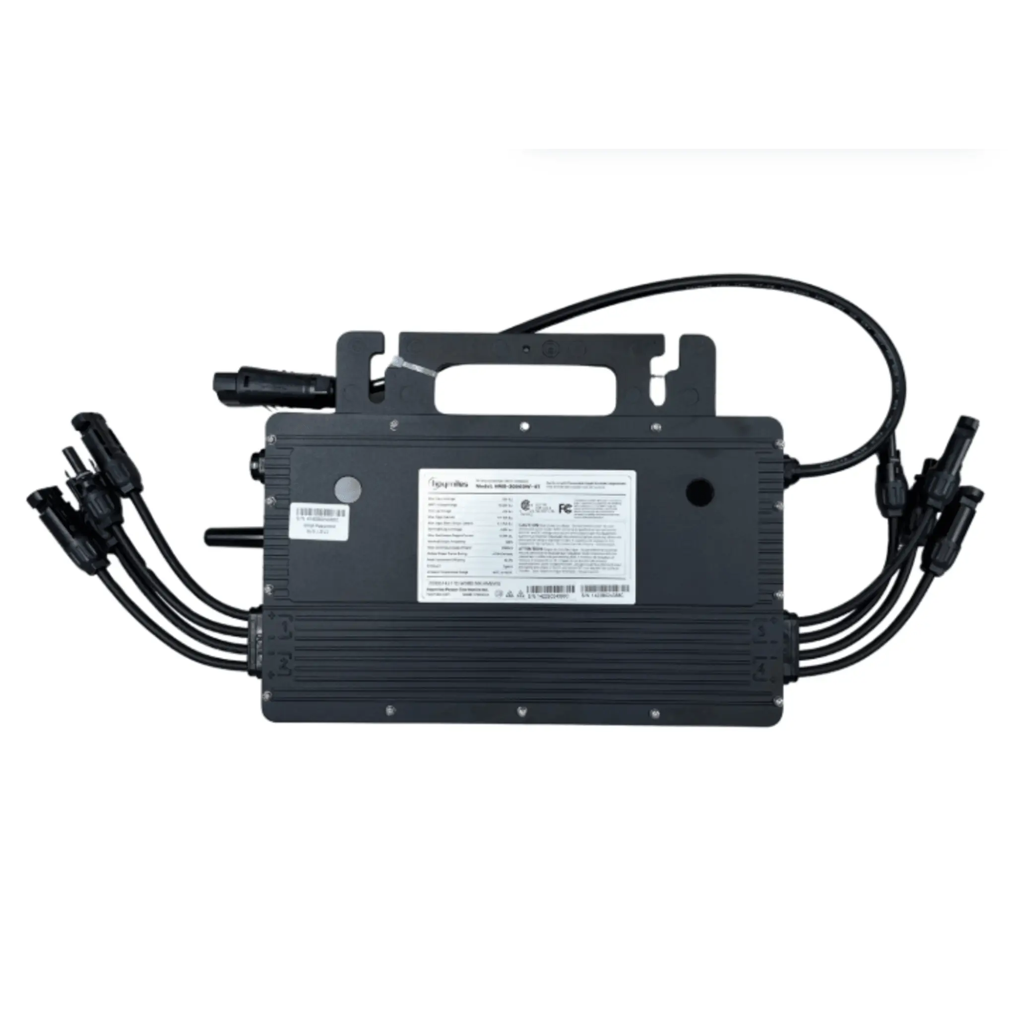 Microinversor 2 Kw, WIFI,  220 Vca, para Interconexión a Red Eléctrica, IP67, Conexión para Cable Troncal, soporta oversizing a 4 Módulos de Hasta 670 W