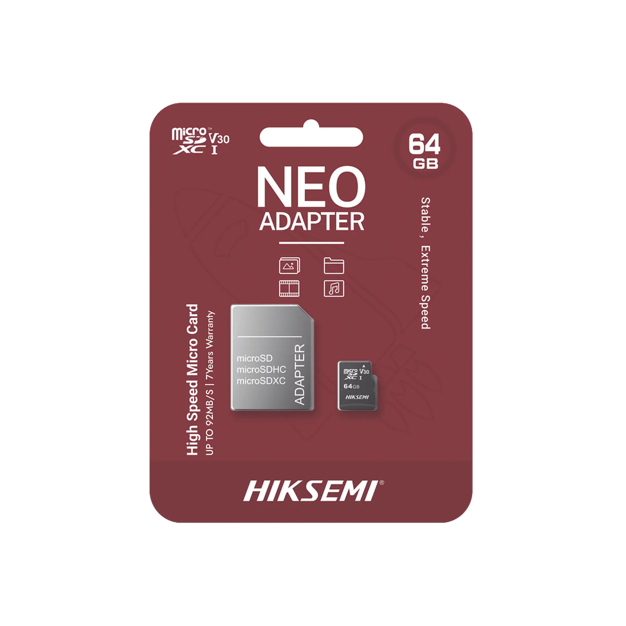 Memoria microSD con Adaptador Ideal para Celular o Tablet / 64 GB / Multipropósito