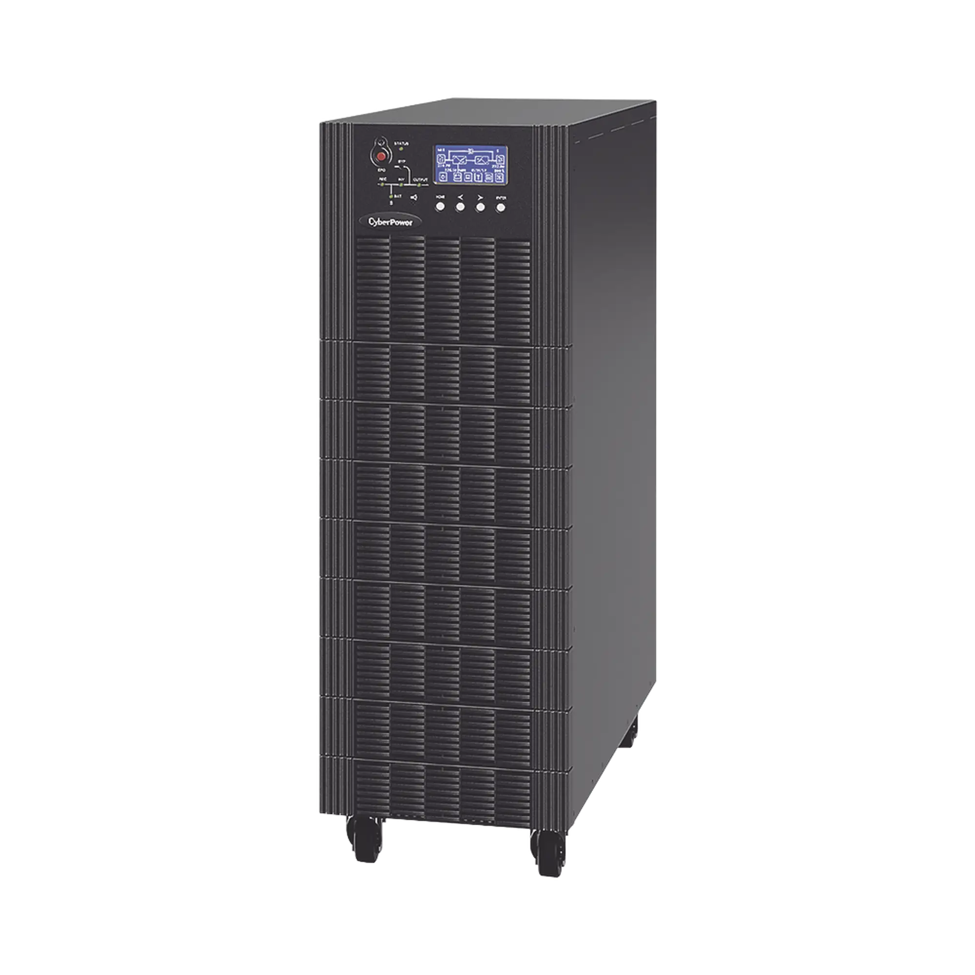 UPS Trifásico de 20 kVA/18 kW, Topología Online Doble Conversión, Voltaje de 208/220 Vca de L-L, Respaldo de 10 Minutos al 100% de Carga, Incluye Módulo y Banco de Baterías