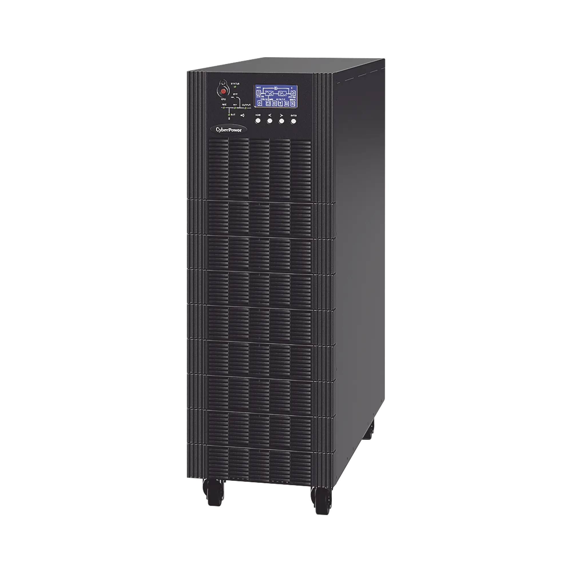 UPS Trifásico de 30 kVA/27 kW, Topología Online Doble Conversión, Voltaje de 208/220 Vca de L-L, Respaldo de 5 Minutos al 100% de Carga, Incluye Módulo y Banco de Baterías