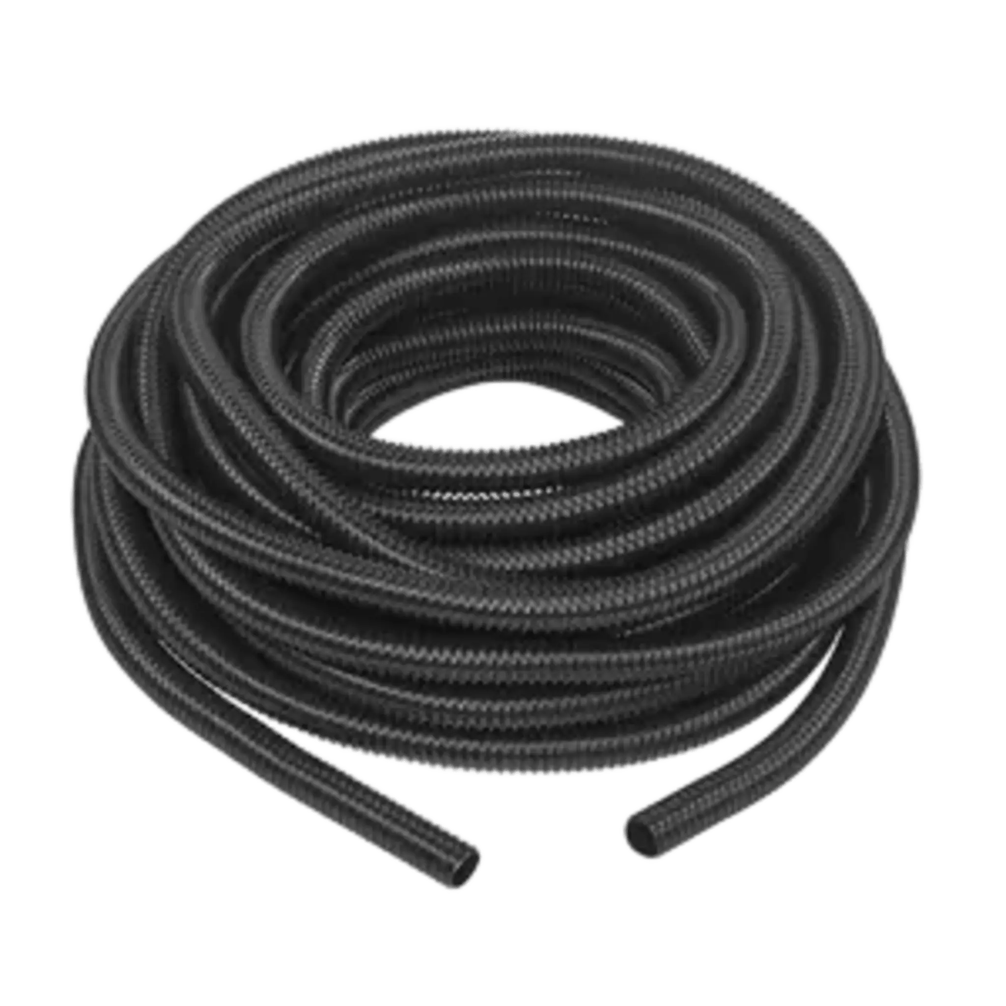 Manguera hermética flexible tipo PolyTuff no metálica, negra de 3/4″, 100 pies. Uso comercial/industrial.