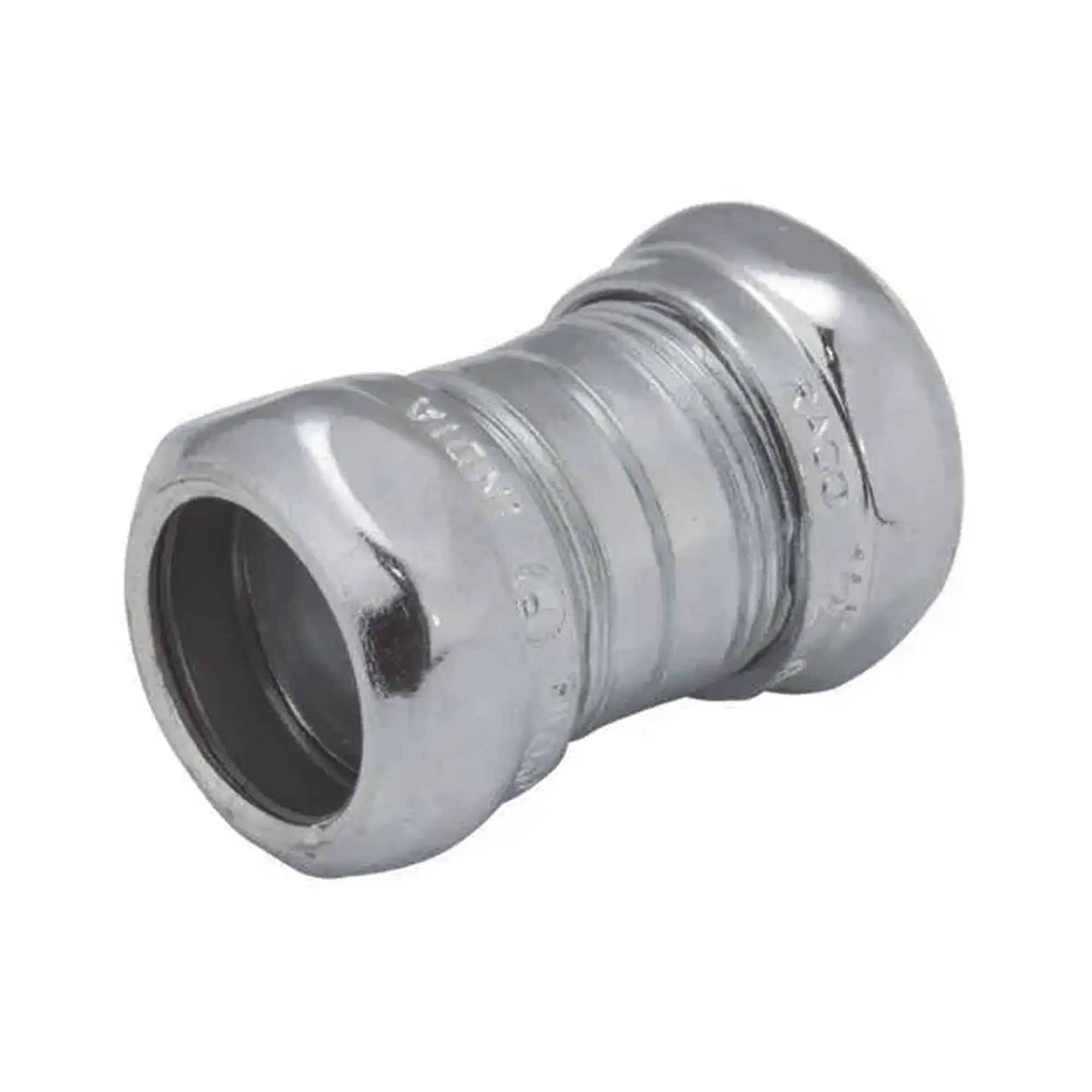Cople Compresión de Acero Galvanizado para Pared Delgada de 3/4″ .