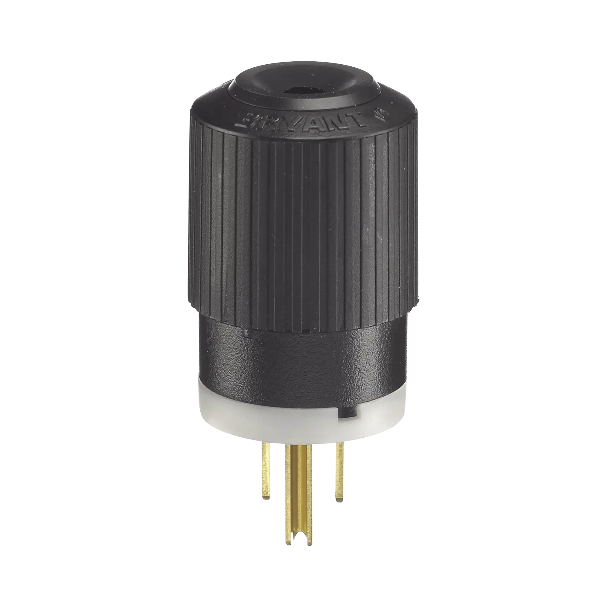 Clavija Negra 15 A 125 V CA 2 Polos 3 Hilos (NEMA 5-15P).