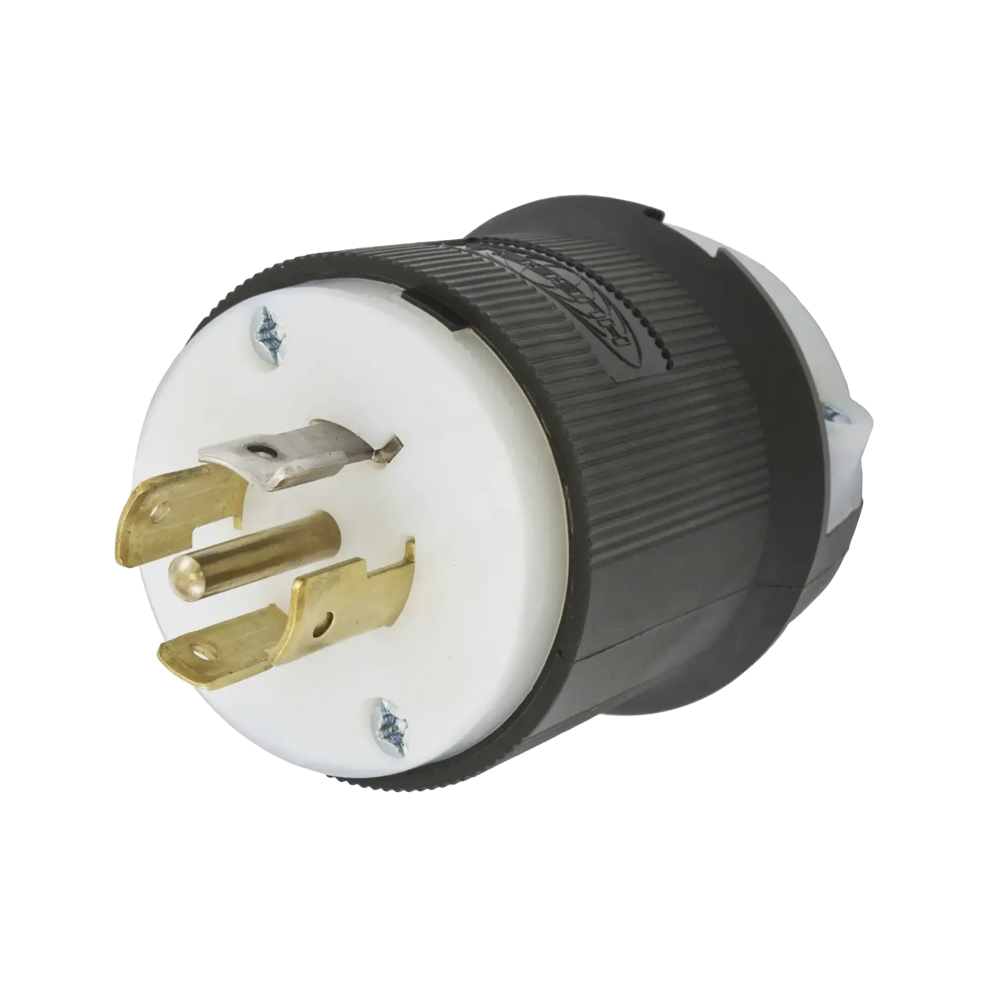 Clavija Industrial con Bloqueo de Media Vuelta / 20 A 120/208 V CA / 4 Polos 5 Hilos / Color Blanco y Negro / Nema L21-20P/ Grado Industrial.