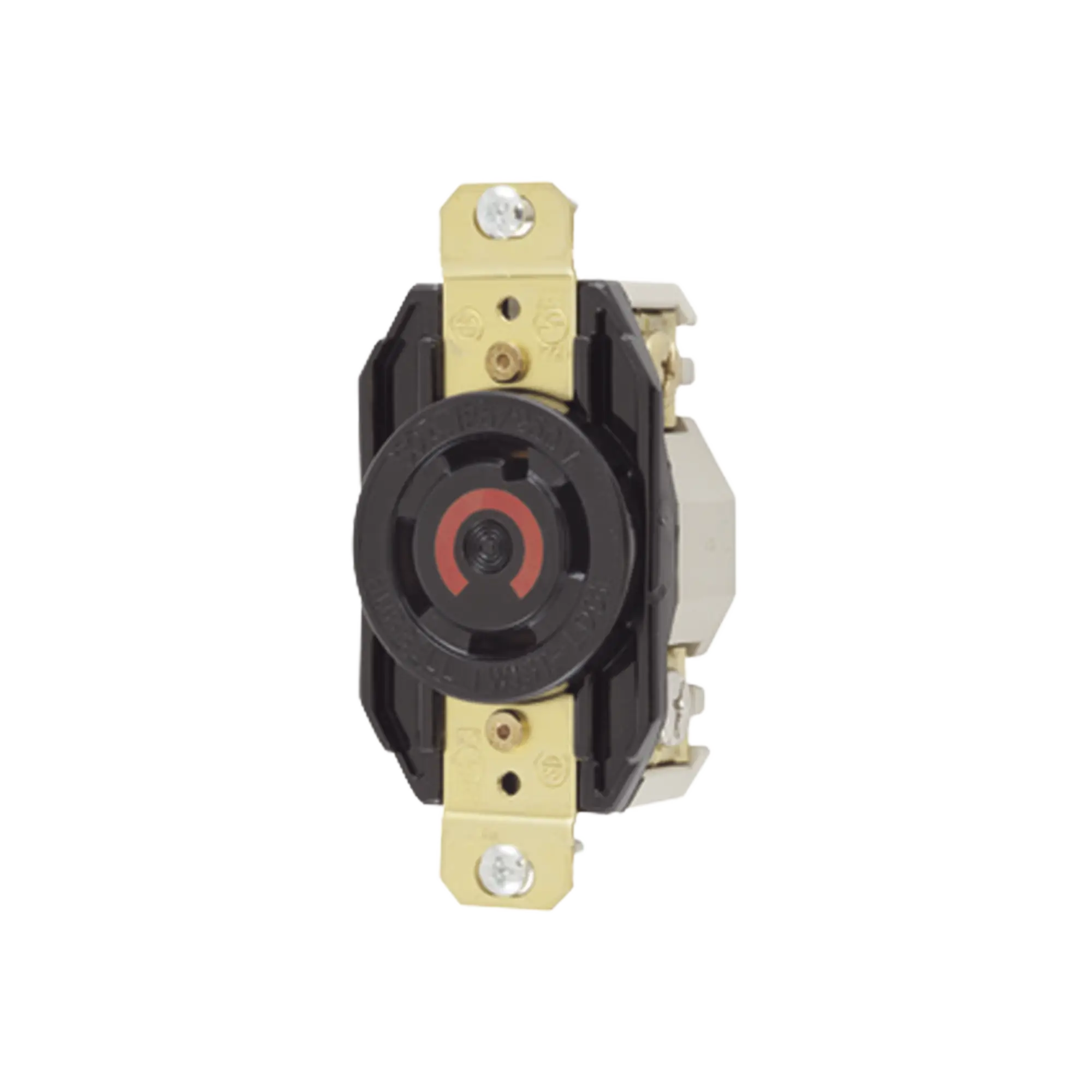 Receptáculo con Bloqueo de Media Vuelta Industrial 30 a 125/250 V CA / 3 Polos 4 Hilos / Nema L14-30R.