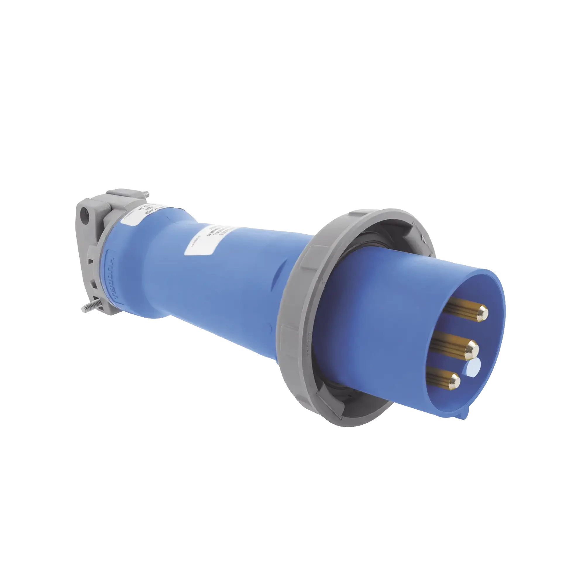 Clavija industrial, 30 A, 250 V CA, 2 Polos 3 Hilos, IP67.  Grado Industrial.