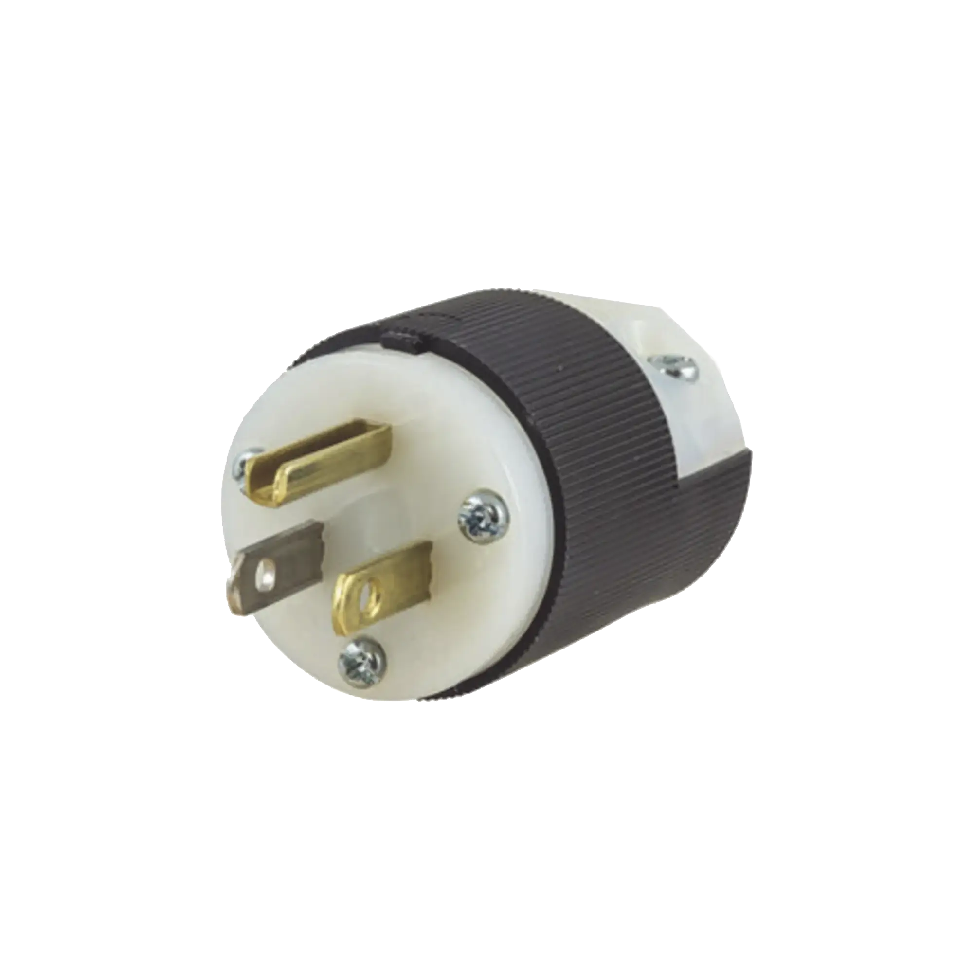 Clavija Entrada Recta/ 15A 125V/ 2 Polos 3 Hilos/ Nema 5-15P/ Grado Industrial- Comercial.