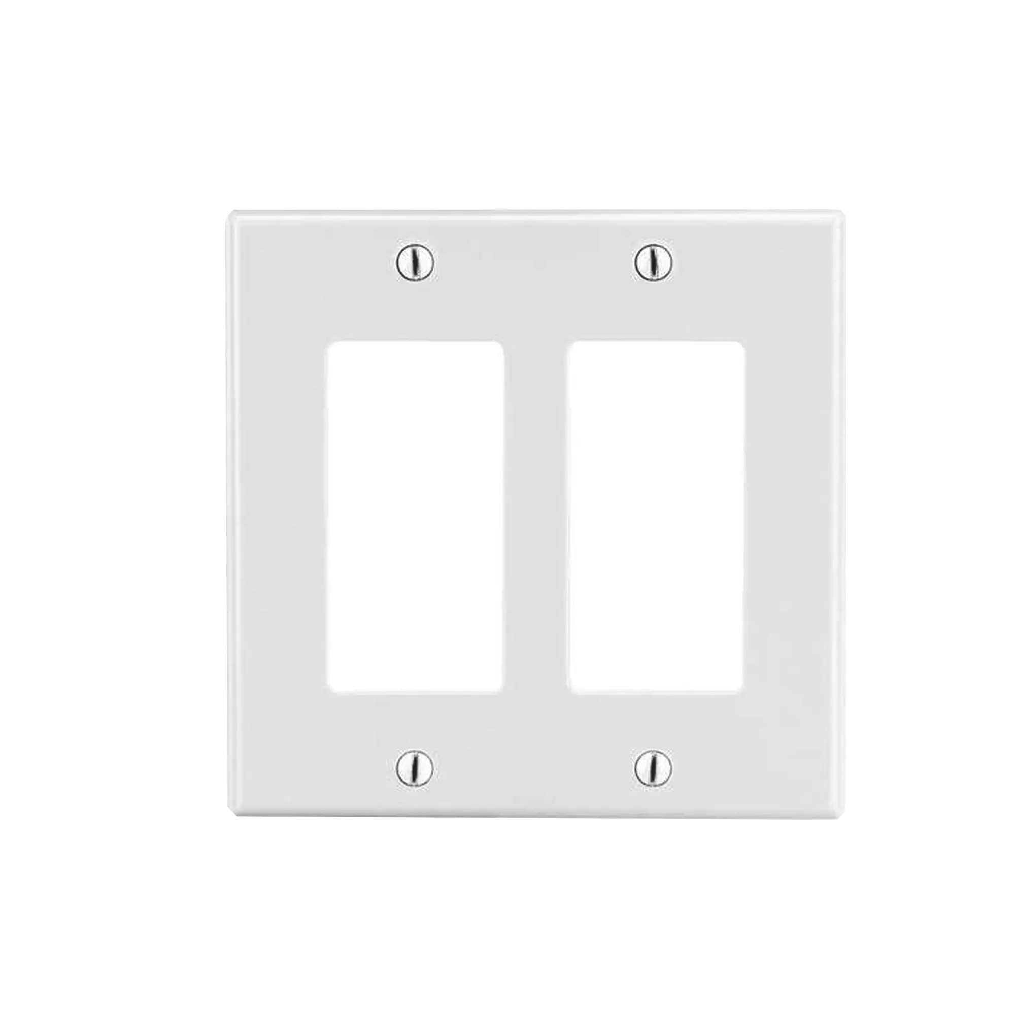 Tapa para Caja Multigang / Contacto Doble / Color Blanco.