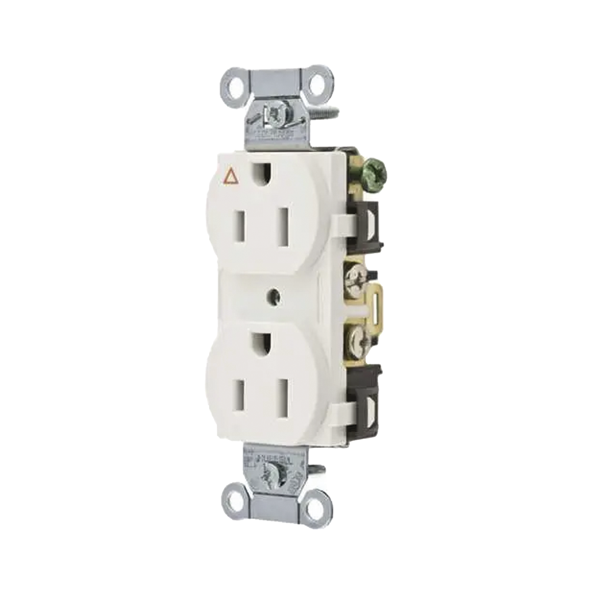 Contacto Dúplex Conexión a Tierra Aislada/ 15 A 125 V/ 2 Polos 3 Hilos/ Color Blanco/ Nema 5-15R/ Grado Comercial.