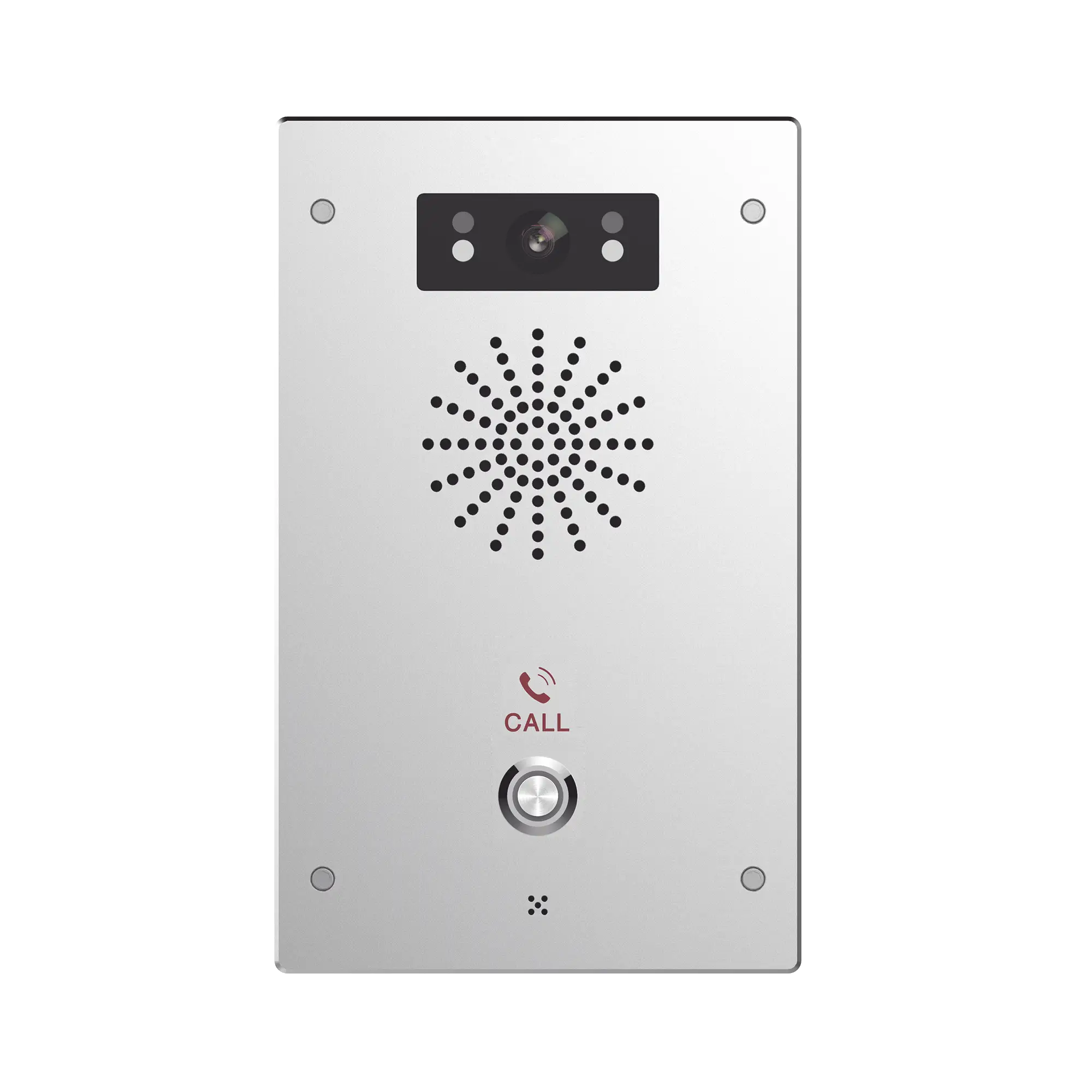 Video Intercomunicador IP, 2 líneas SIP, 2 relevadores con botón para llamada, Onvif, anti-vandálico, PoE, IP65 e IK10, PoE
