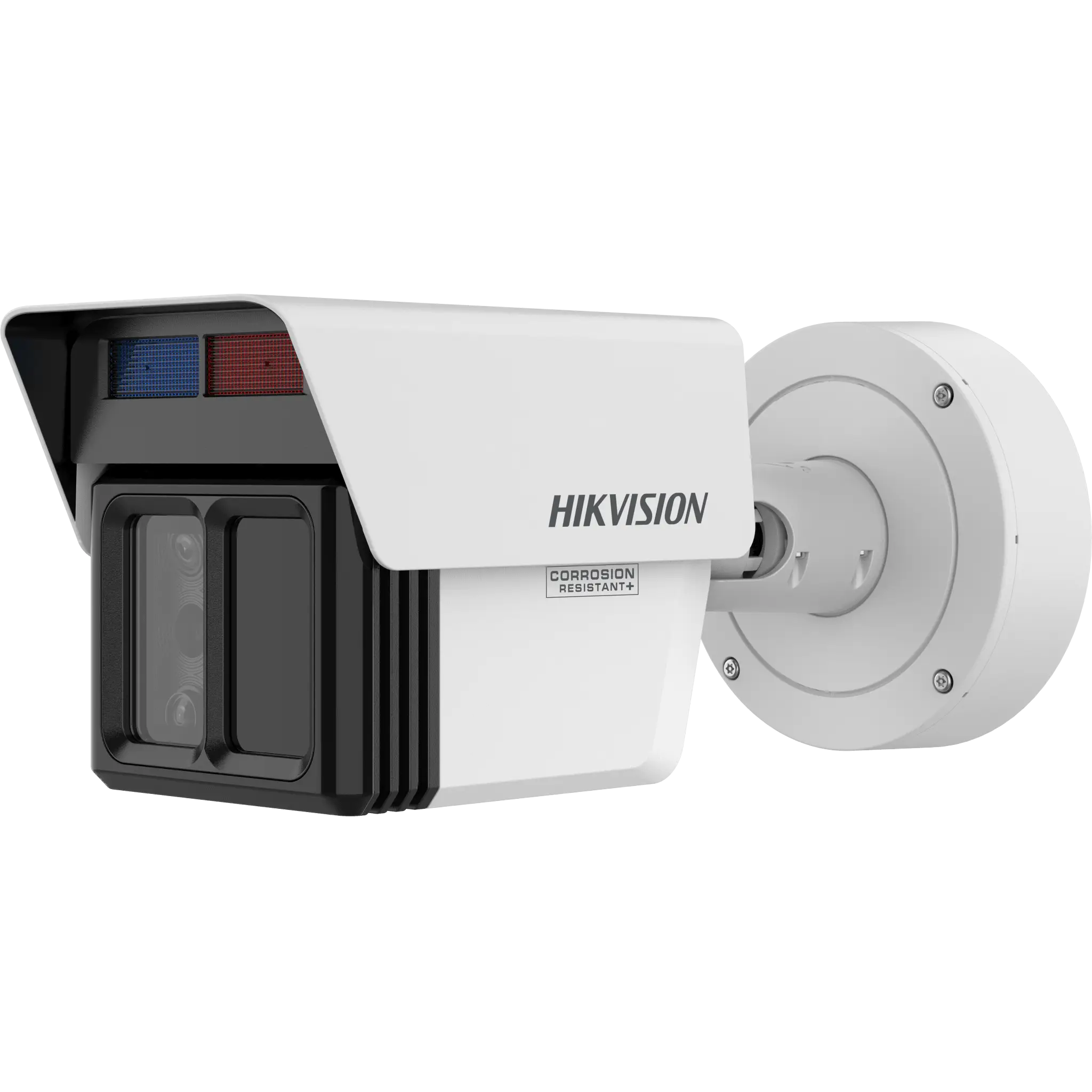 [DeepinView X] Bala IP Triple Lente 4 MP + 2 MP +2 MP  / Lente Fijo 4 MM +12 MM + 25 MM / Analíticos de 120 Metros de Distancia con Protección Perimetral / 2 Micrófonos y 1 Bocina / IP67 / IK10 / DARKFIGHTER 2.0 / 120 Mts IR