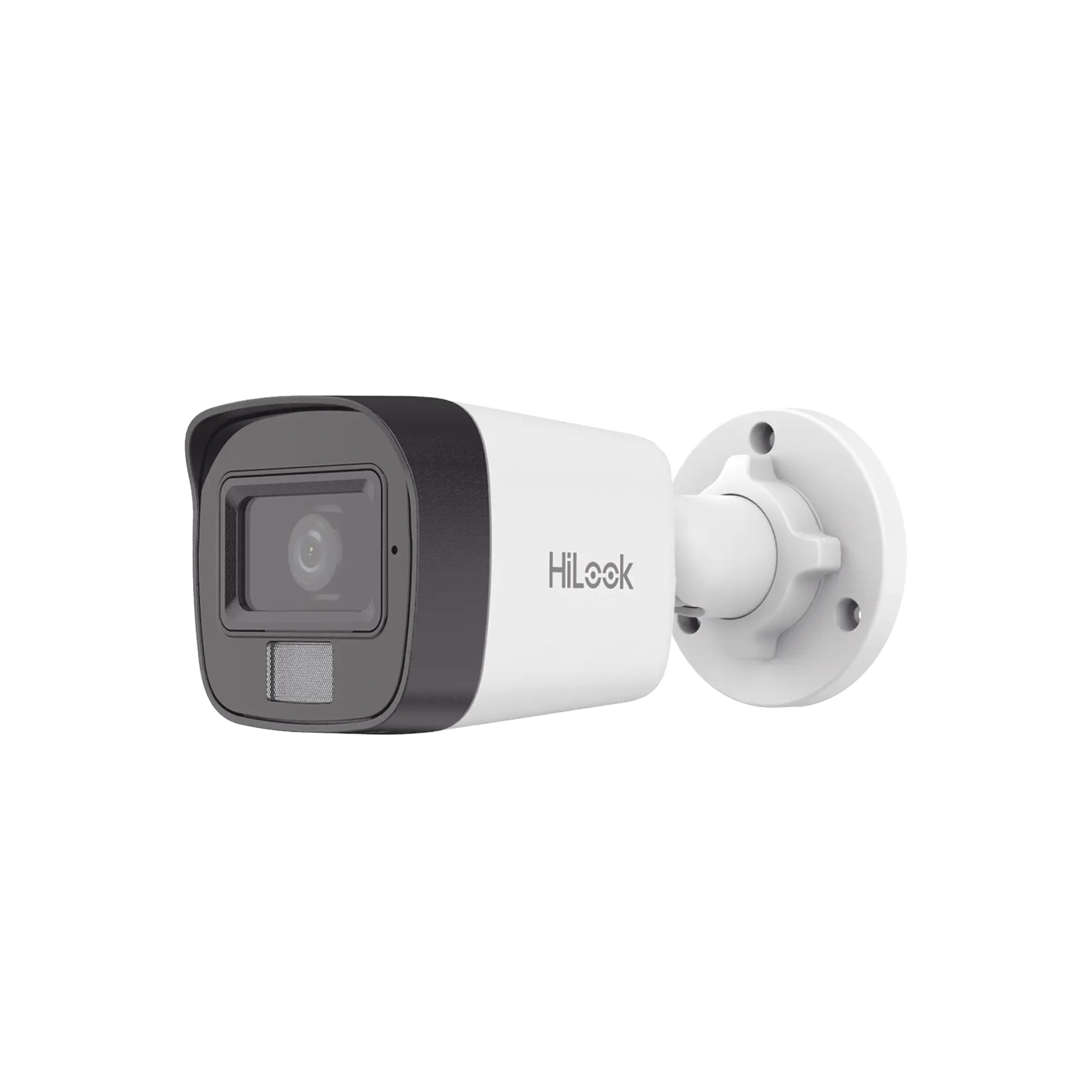 [Dual Light] Bala IP 4 Megapixel / Lente 2.8 mm / Ángulo de visión 104° / 20 mts IR + 15 mts Luz Blanca / Micrófono Integrado / ACUSENSE Lite / Exterior IP67 / H.265+ / PoE / ONVIF / dWDR