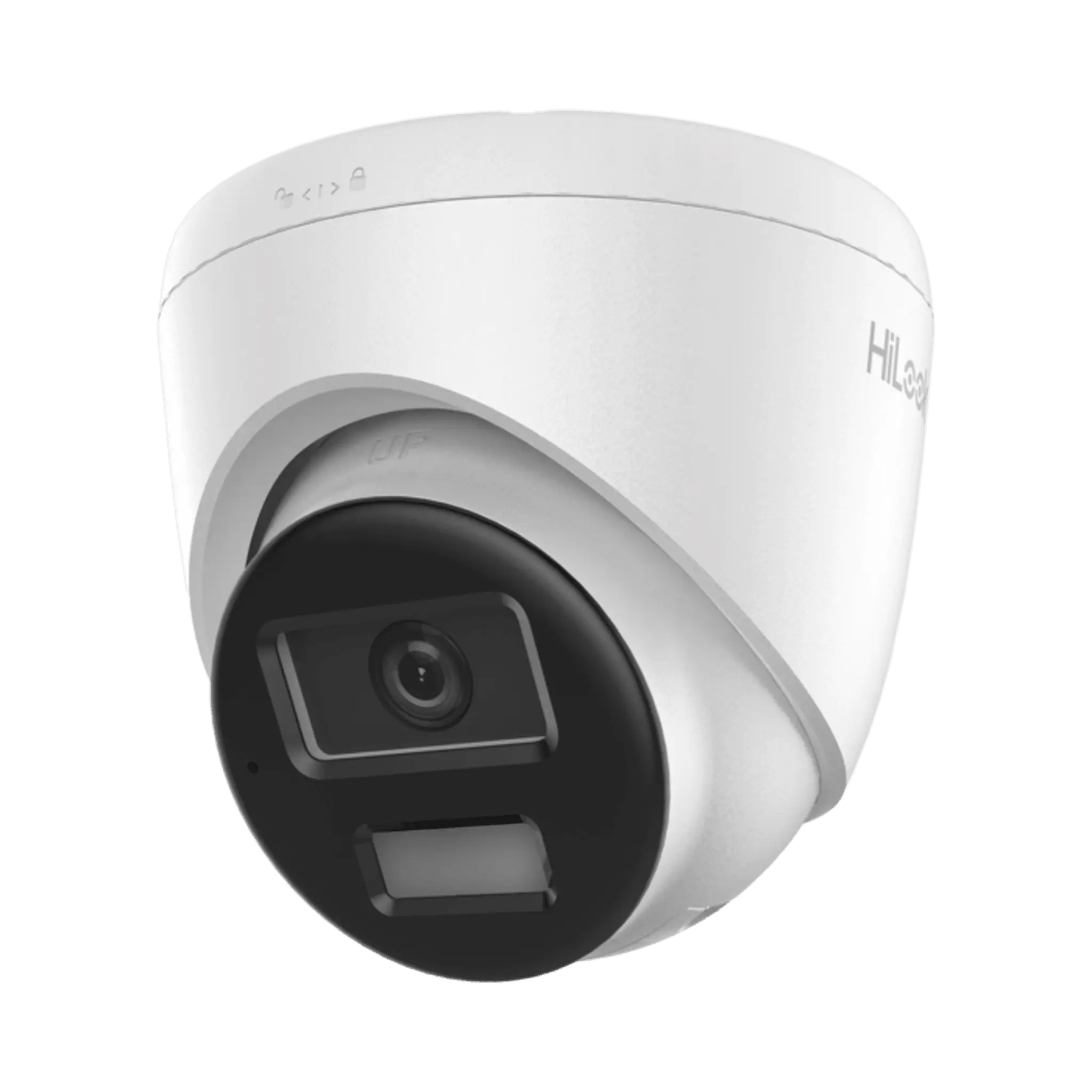 [Dual Light] Turret IP 4 Megapixel  / Lente 2.8 mm / 20 mts IR + 20 mts Luz Blanca / Micrófono Integrado / ACUSENSE Lite / Exterior IP67 / PoE / dWDR / H.265+ / ONVIF