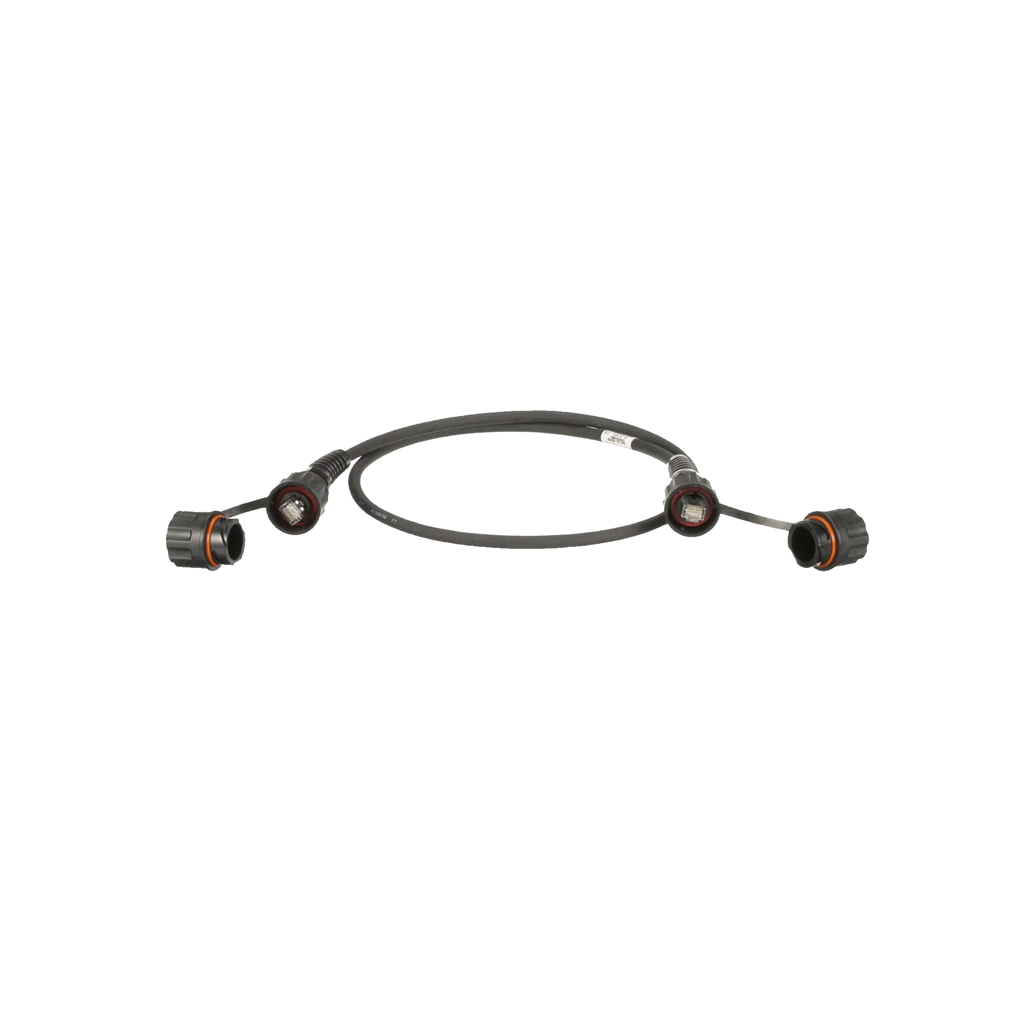 Patch Cord Cat6A IndustrialNet, Blindado S/FTP, Con Plug Industrial y Tapa en Cada Extremo, 1 Metro